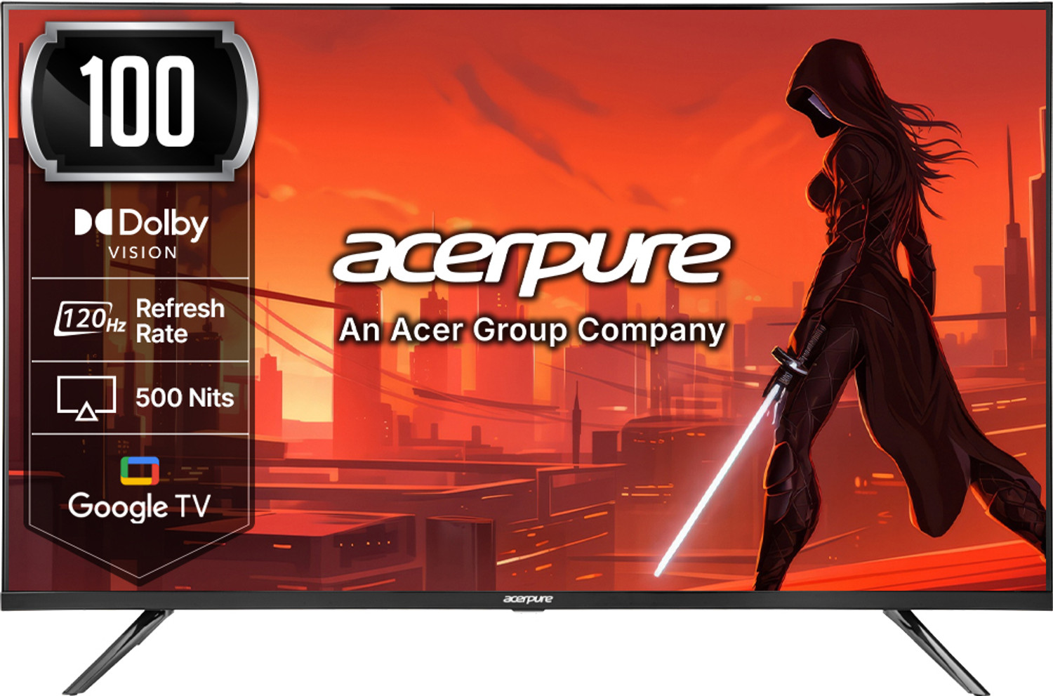 Image of acerpure NITRO 253 cm (100 inch) QLED Ultra HD (4K) Smart Google TV