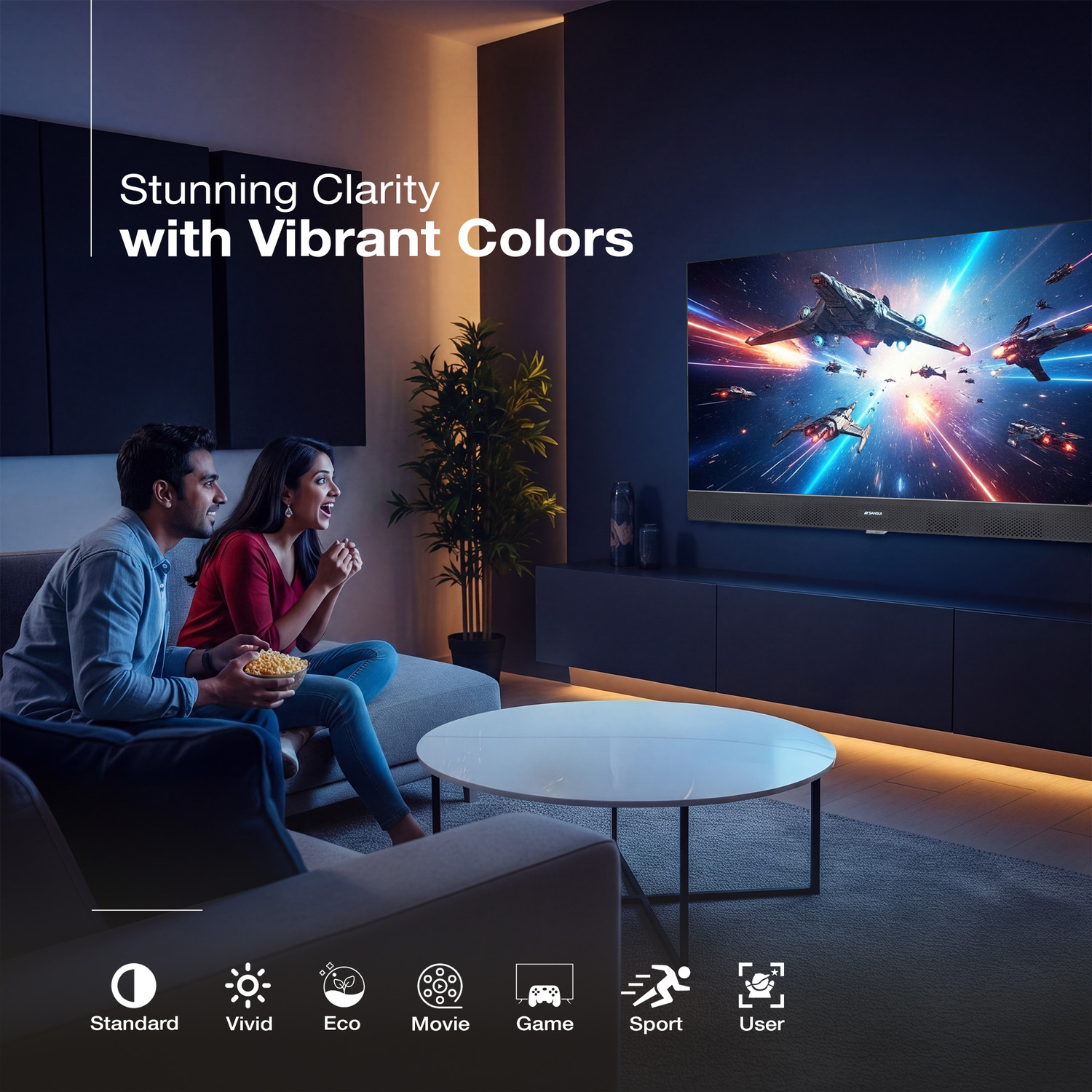 Image of Sansui 80 cm (32 inch) QLED HD Ready Smart Coolita TV with Dolby Audio| Built-in Soundbar| Surround Sound| 60Hz Refresh Rate
