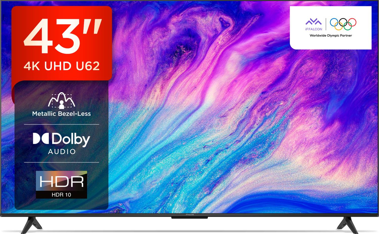 iFFALCON U62 108 cm (43 inch) Ultra HD (4K) LED Smart Google TV w