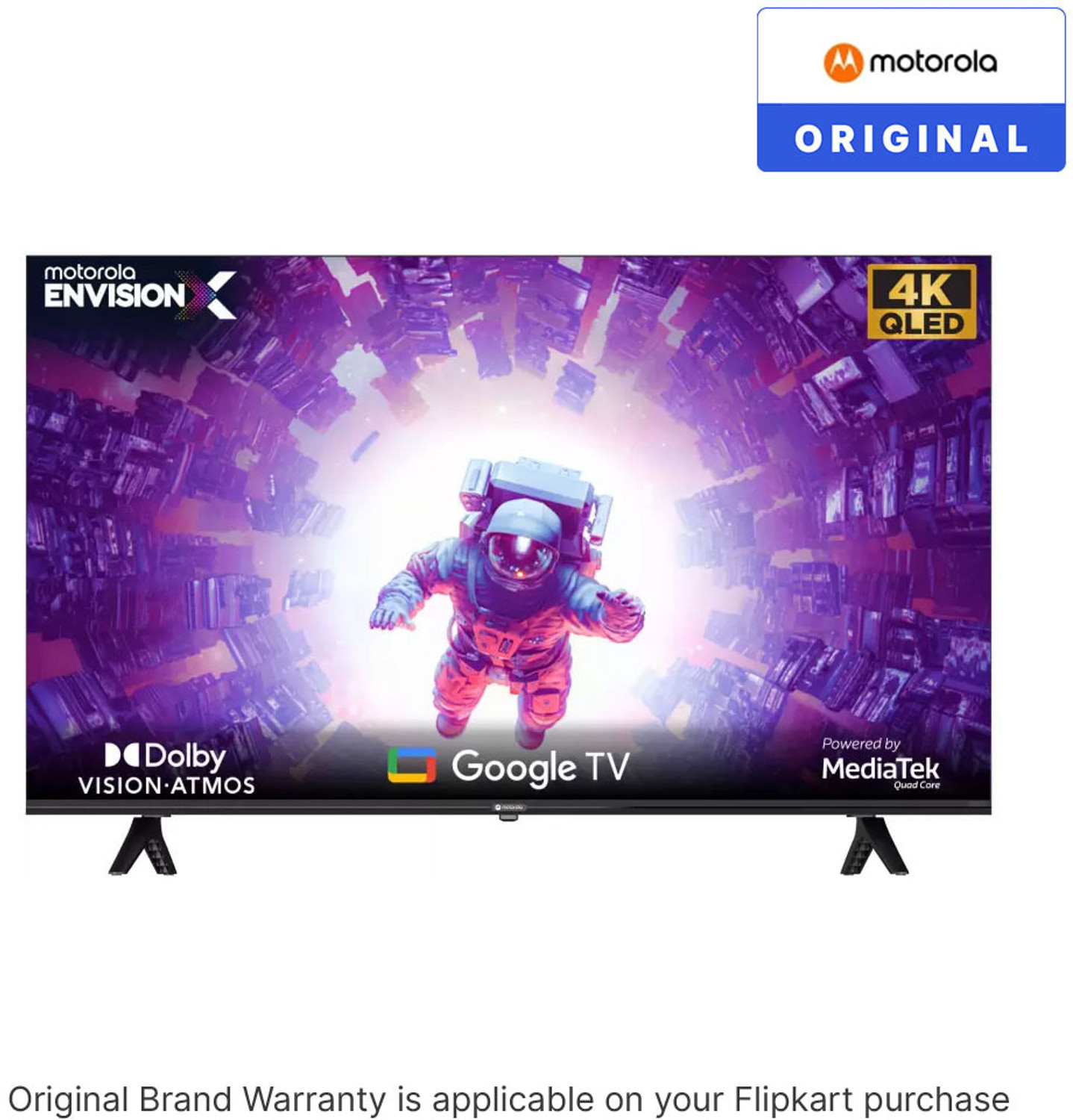 Image of MOTOROLA EnvisionX 165 cm (65 inch) QLED Ultra HD (4K) Smart Google TV with Dolby Vision and Dolby Atmos