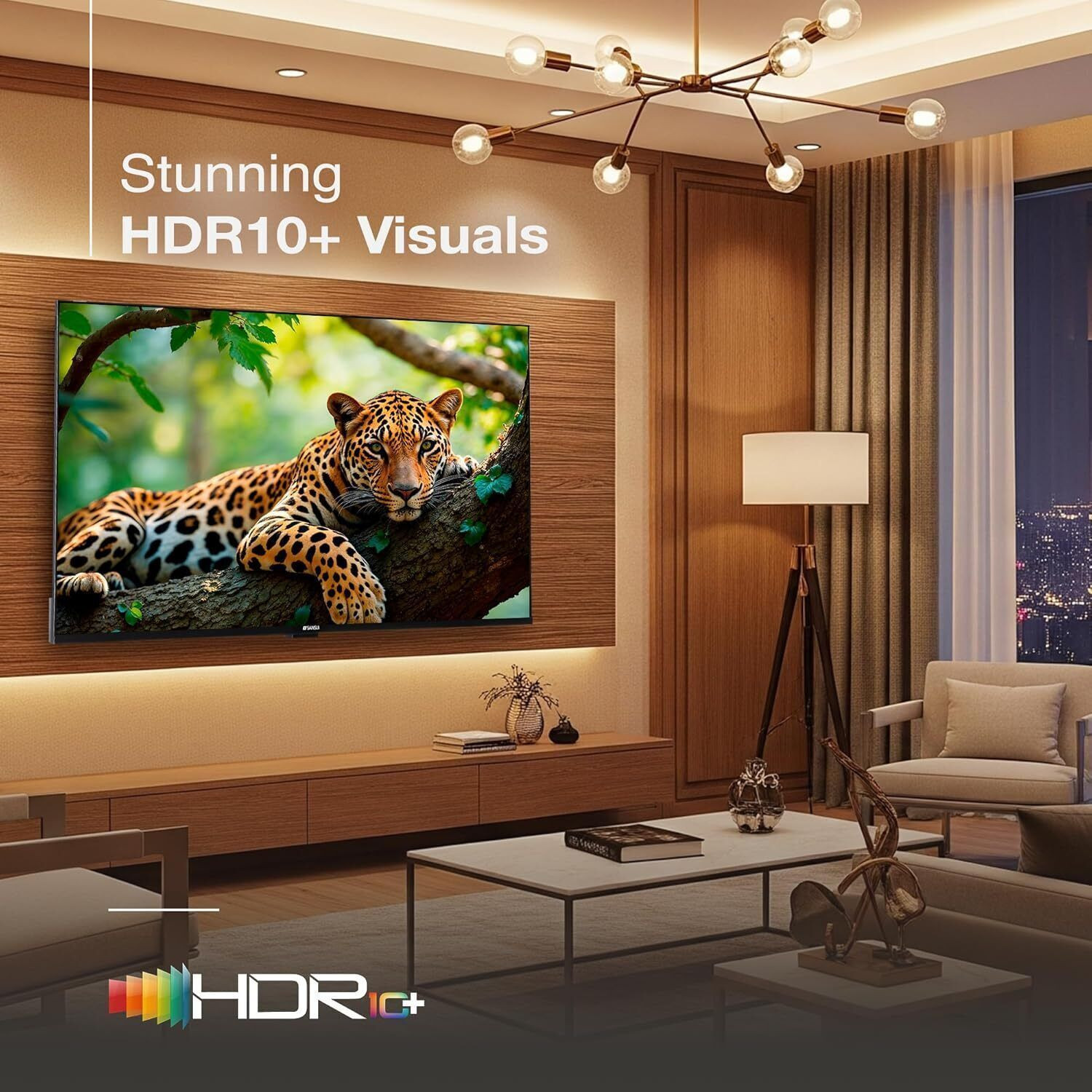 Image of Sansui prime 109 cm (43 inch) Ultra HD (4K) LED Smart Google TV with Bezel Less Design|A+ Display, 1.0B Colors|MEMC|HSR120Hz|HDR10|HLG |LED