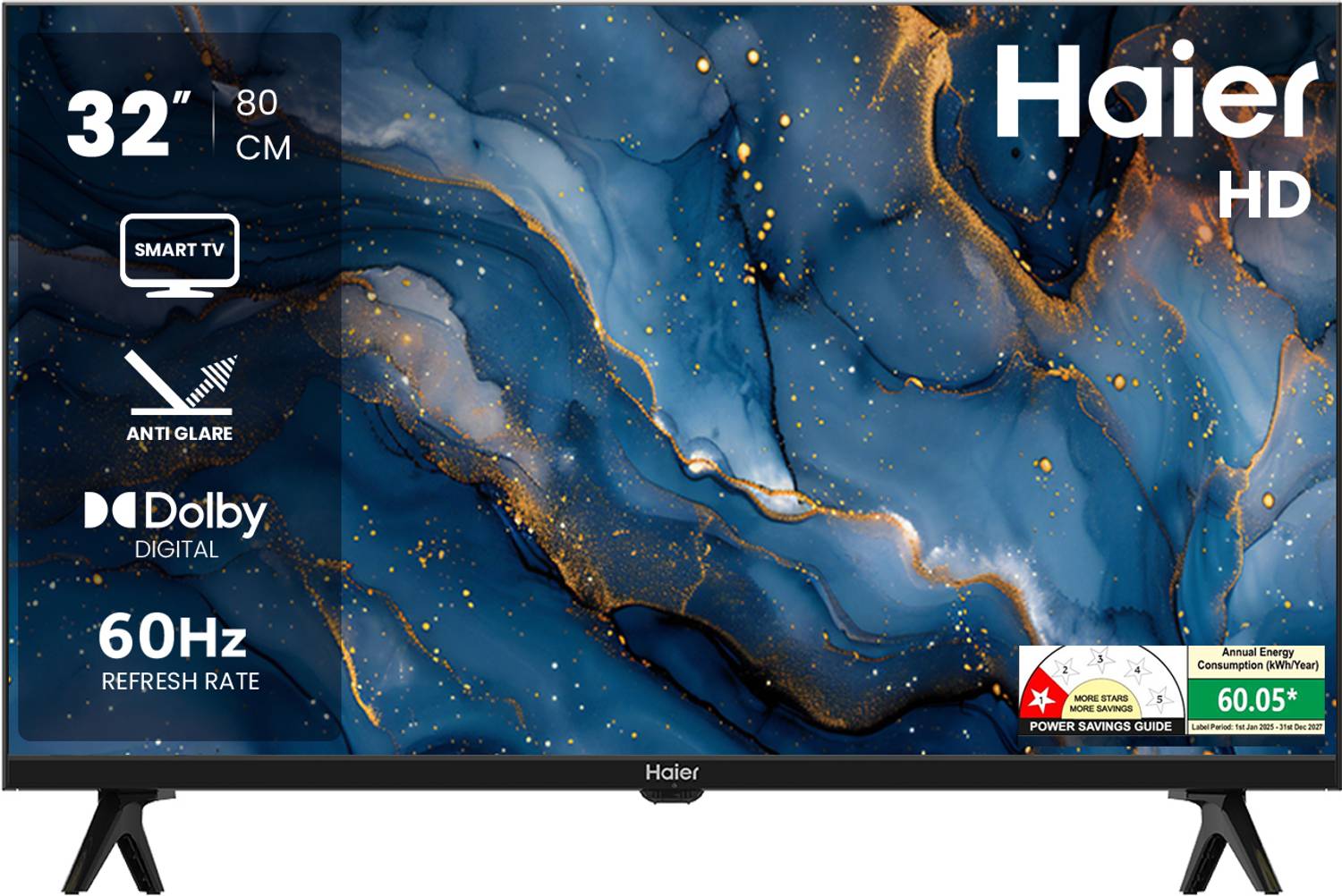 Haier A7 80 cm (32 inch) HD Ready LED Smart Linux TV with Anti-gl