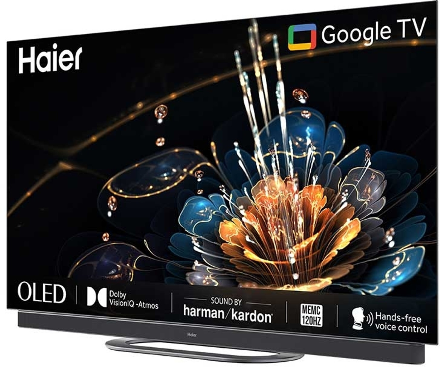 Image of Haier 127 cm (50 inch) QLED Ultra HD (4K) Smart Google TV with features Dolby Vision and Dolby Atmos, Hands-Free Voice Control with Google Assistant, and MEMC 60Hz technology