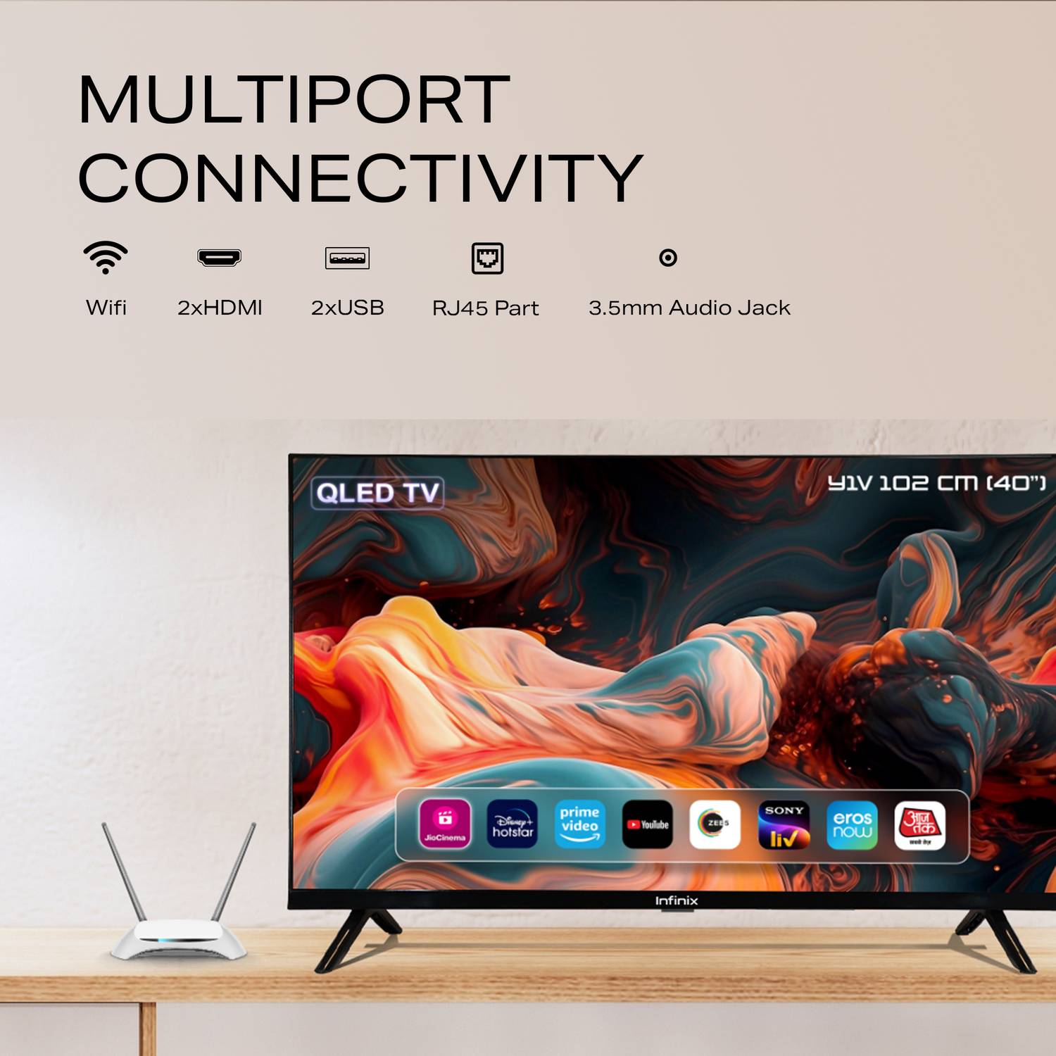 Infinix Y-Series 40 inch QLED Smart TV - Image 4