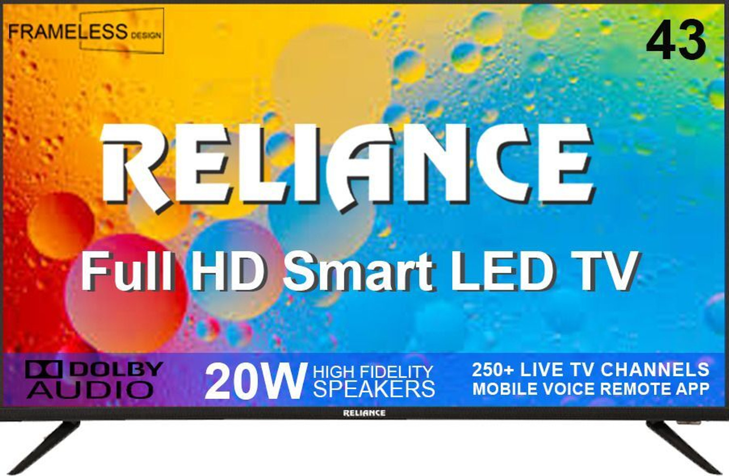 Image of Reliance 108 cm (43 inch) Full HD LED Smart Android TV with Cloud Base TV