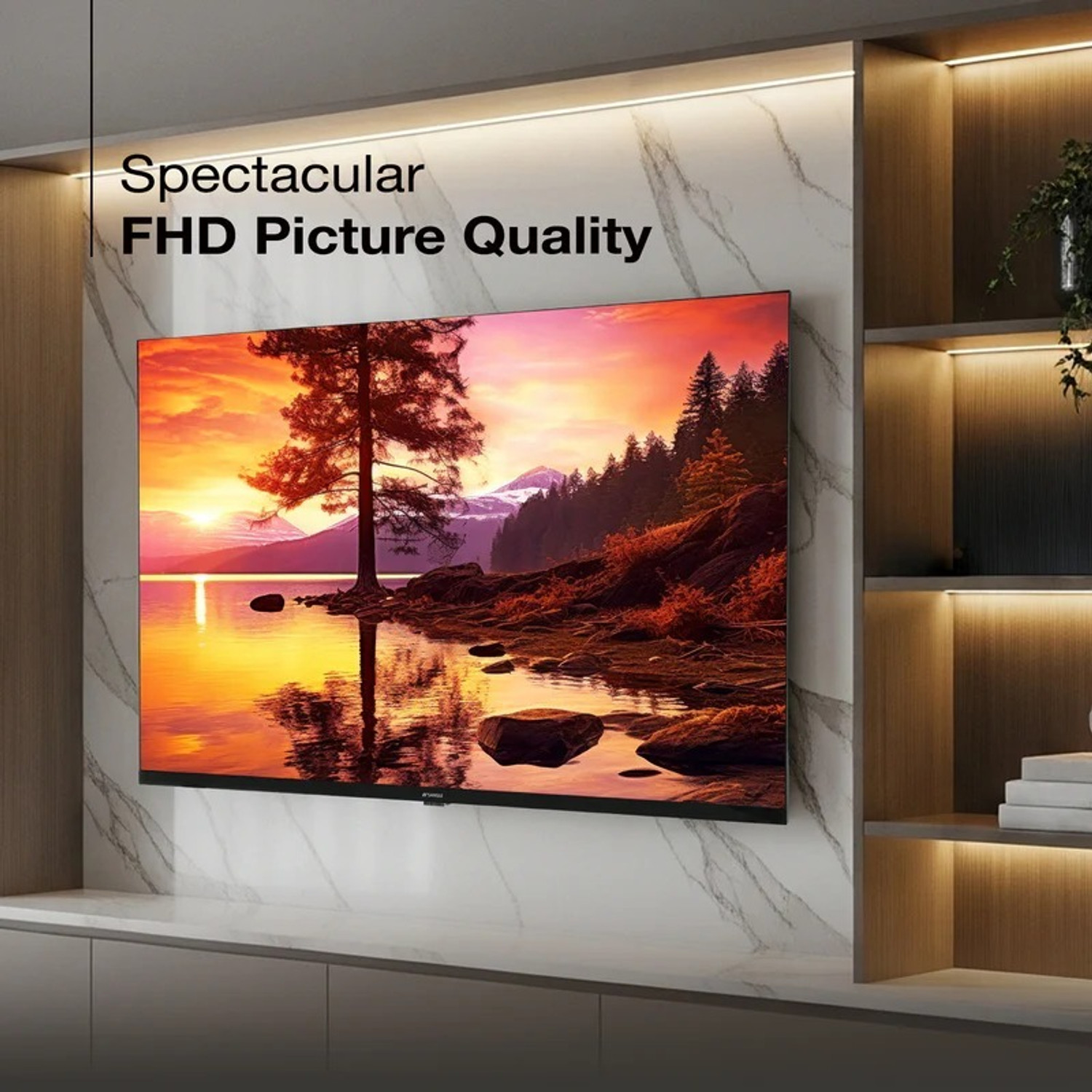 Image of Sansui 109 cm (43 inch) Full HD LED Smart Google TV with Dolby Audio, Surround Sound, Box Speaker, HDR10, Google Assistant, Google 5.0