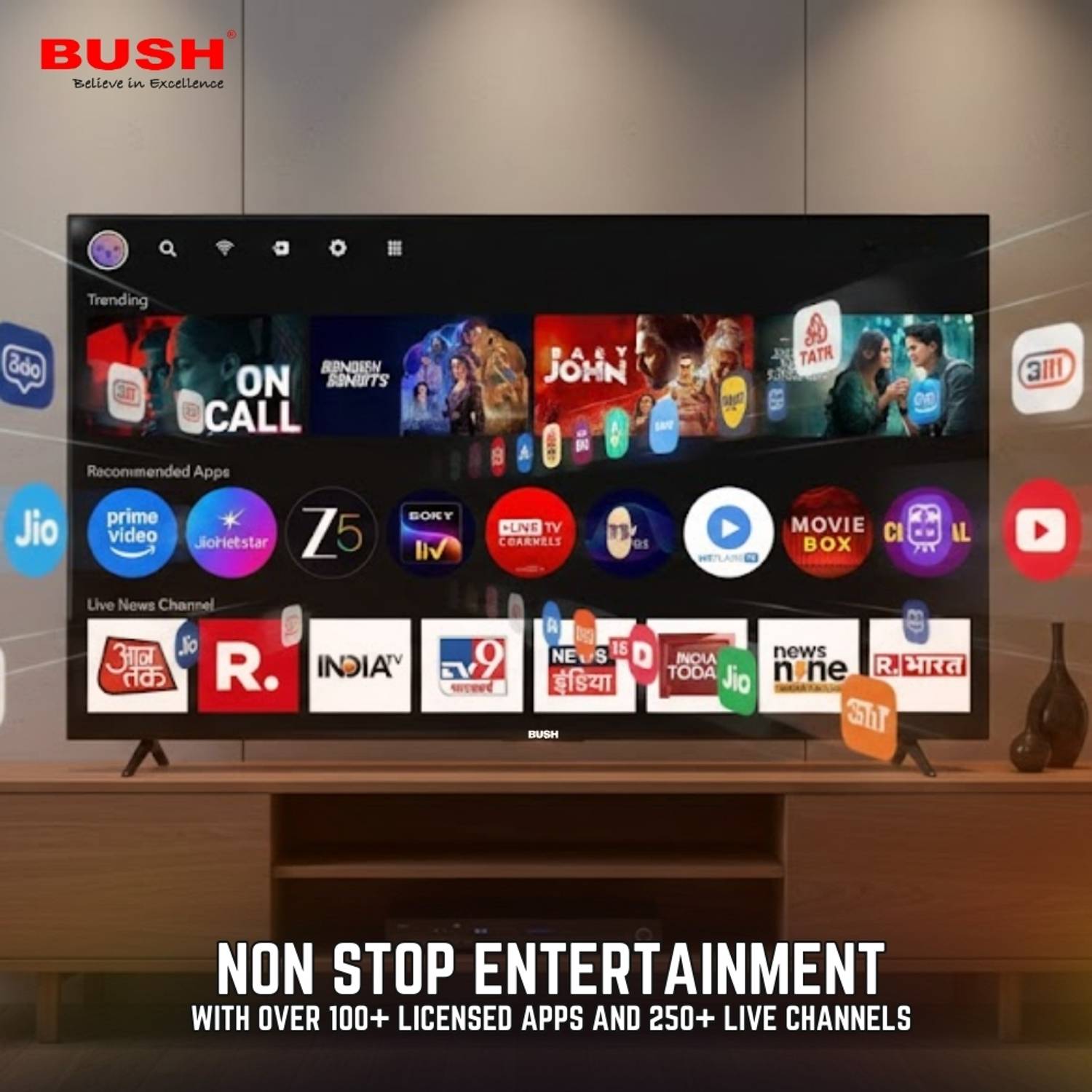 Bush 43 inch 4K Smart LED Android TV - Image 4
