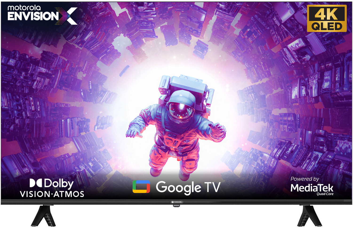 Image of MOTOROLA EnvisionX 165 cm (65 inch) QLED Ultra HD (4K) Smart Google TV with Dolby Vision and Dolby Atmos