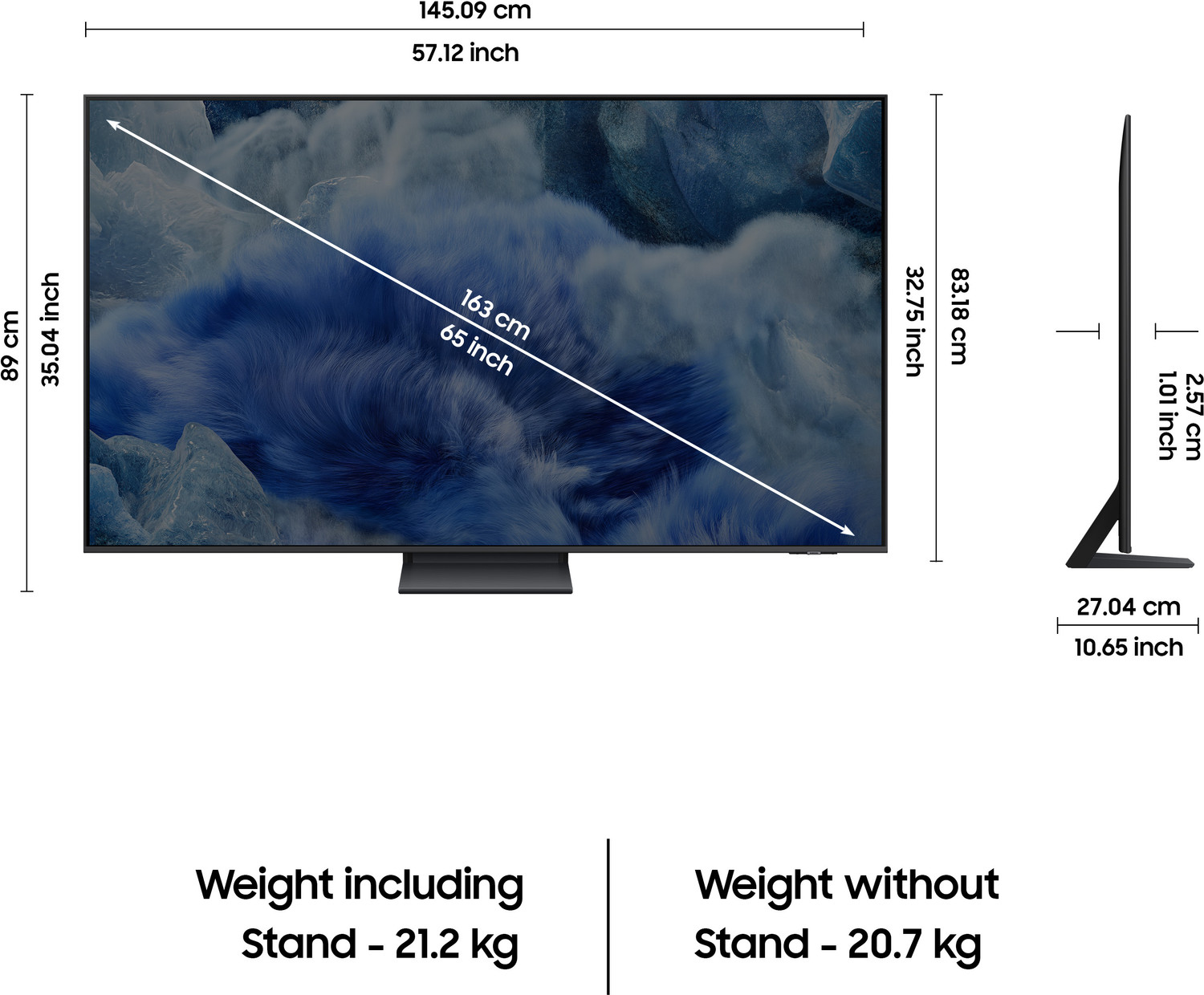 Image of Samsung 163 cm (65 inch) QLED Ultra HD (4K) Smart Tizen TV