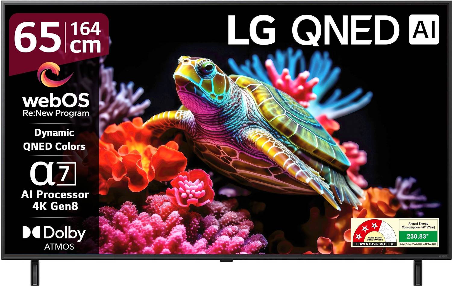 LG AI TV QNED 8AA 164 cm (65 inch) Ultra HD (4K) QNED Smart WebOS