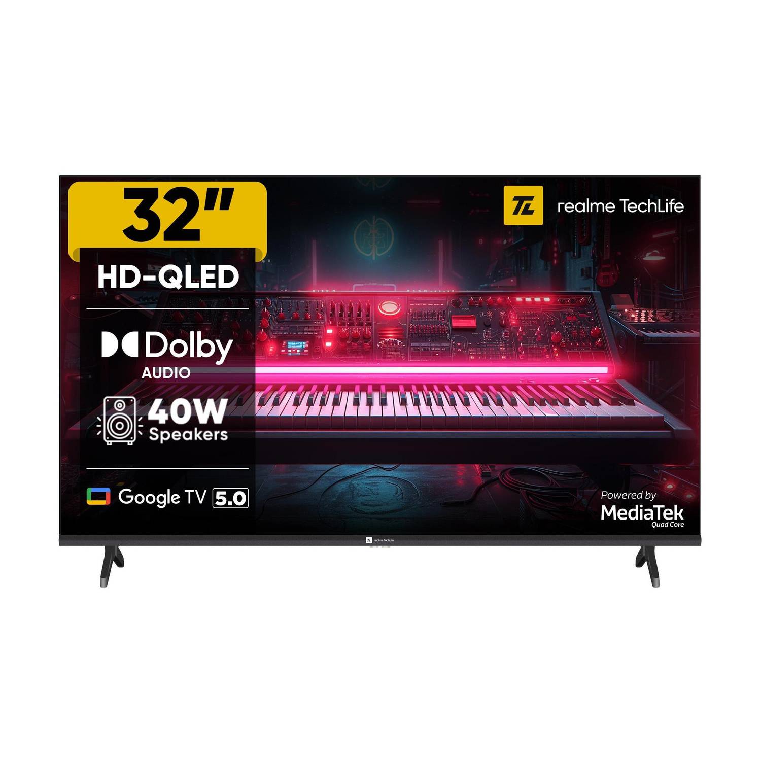realme TechLife CineSonic 32 inch QLED TV - Image 1