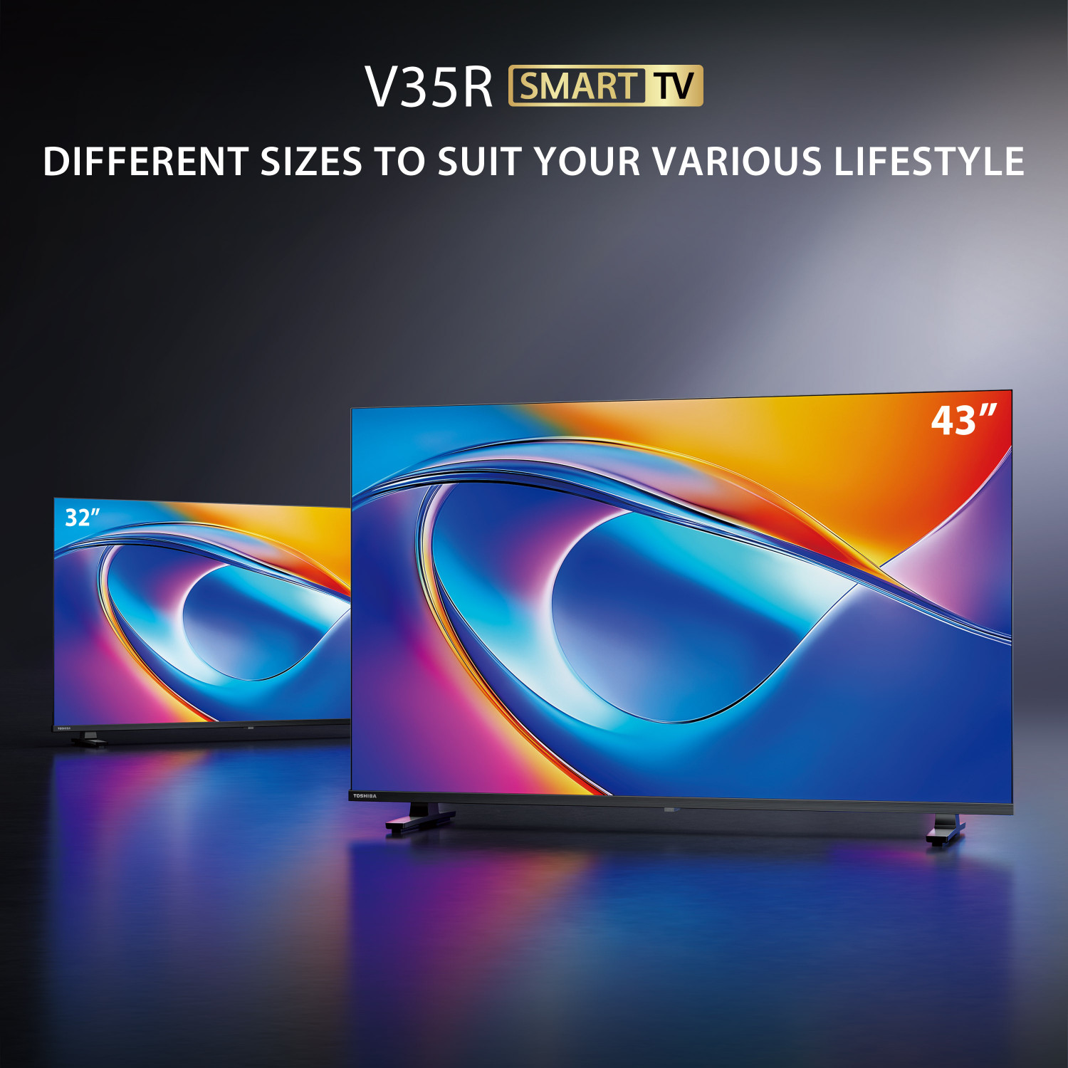 Image of TOSHIBA 40V35RP 100 cm (40 inch) Full HD LED Smart VIDAA TV with Dolby Audio| Dts X| REGZA Engine