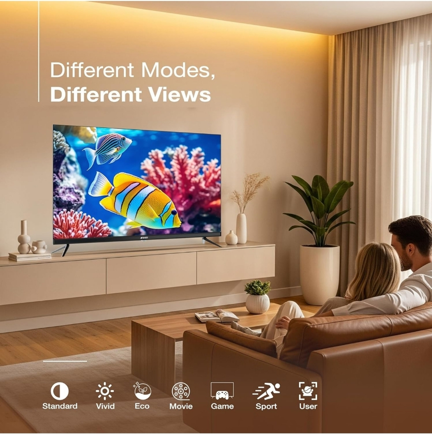 Image of Sansui 80 cm (32 inch) HD Ready LED Smart Coolita TV 2024 Edition with Dolby Audio |Surround Sound |A+ Panel |16.7 Million Colors |Wi-Fi Enabled |60Hz Refresh Rate| Live tv