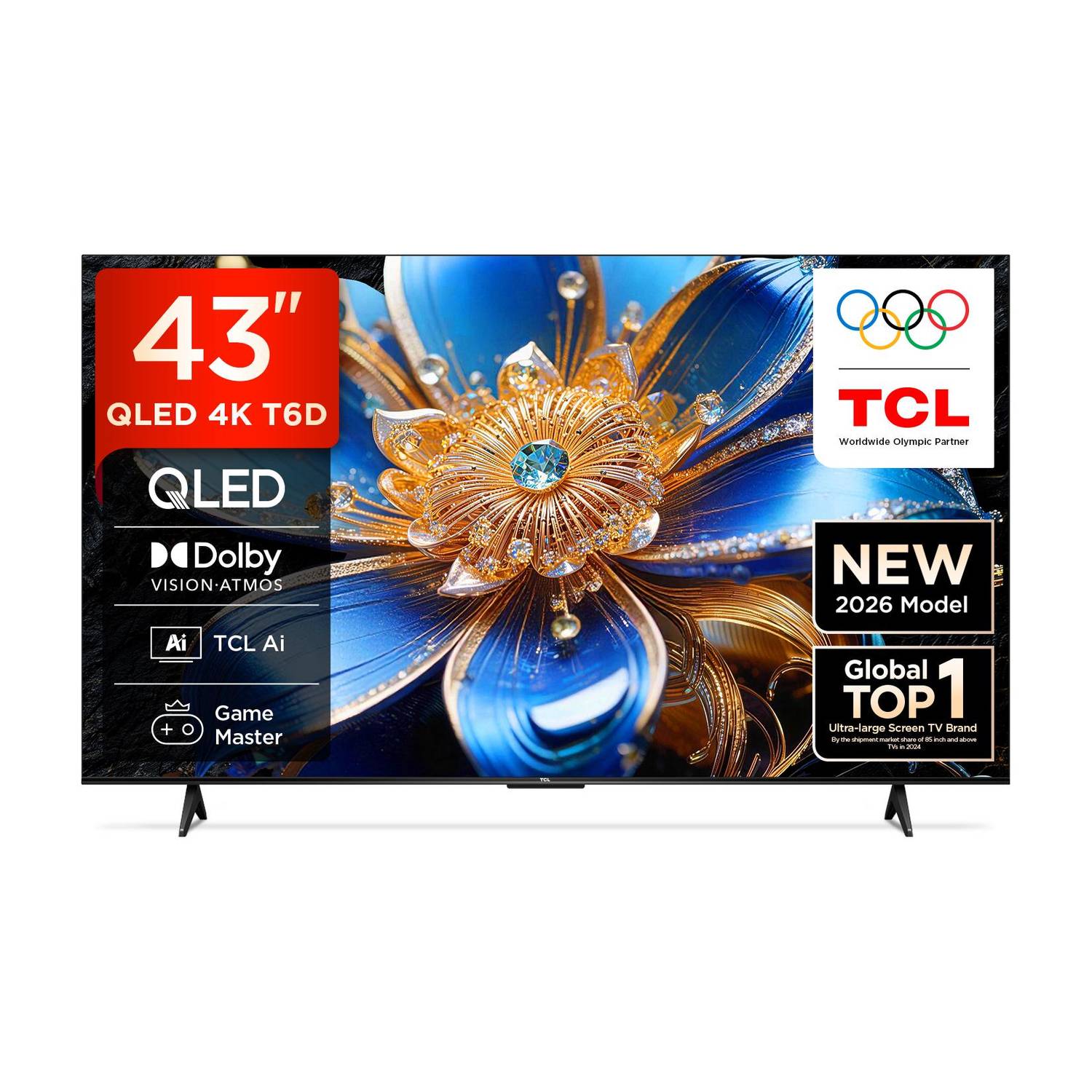 TCL T6D 43 inch QLED 4K Smart Google TV - Image 1