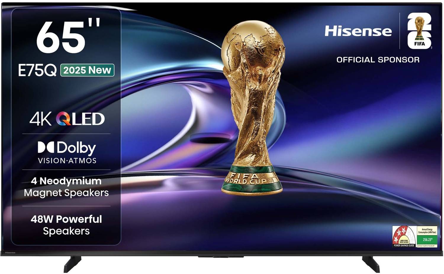 Hisense 65E75Q 164 cm (65 inch) QLED Ultra HD (4K) Smart VIDAA TV