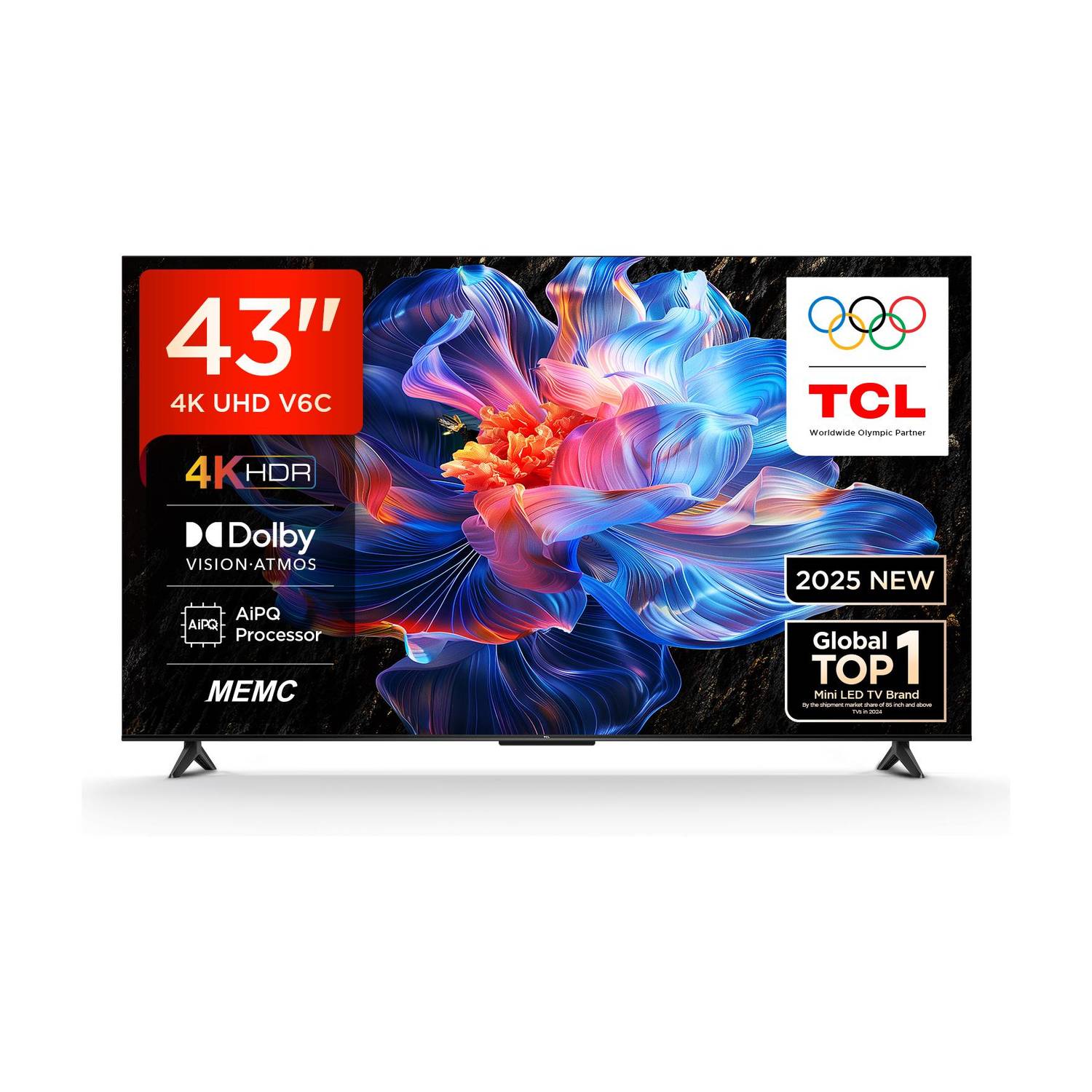 TCL 43インチ 液晶テレビ 2020年製 TCL 108 cm (43 inch) Ultra HD (4K) LED Smart Google TV with MEMC