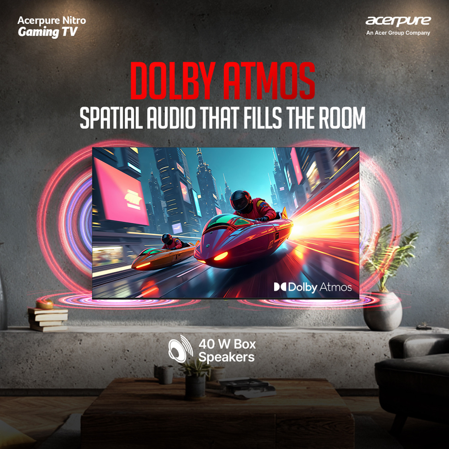 Image of acerpure NITRO 215 cm (85 inch) QLED Ultra HD (4K) Smart Google TV