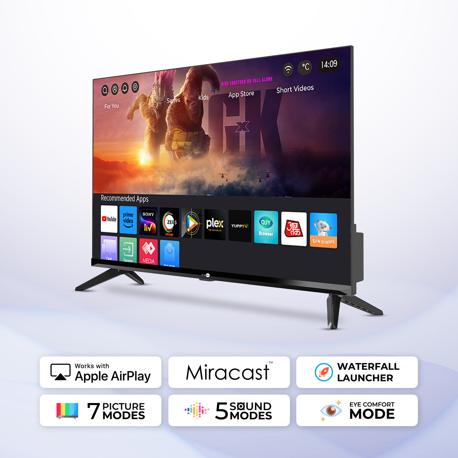 Image of Daiwa 80 cm (32 inch) HD Ready LED Smart Linux TV with YouTube, Prime Video and Eyecare Mode
