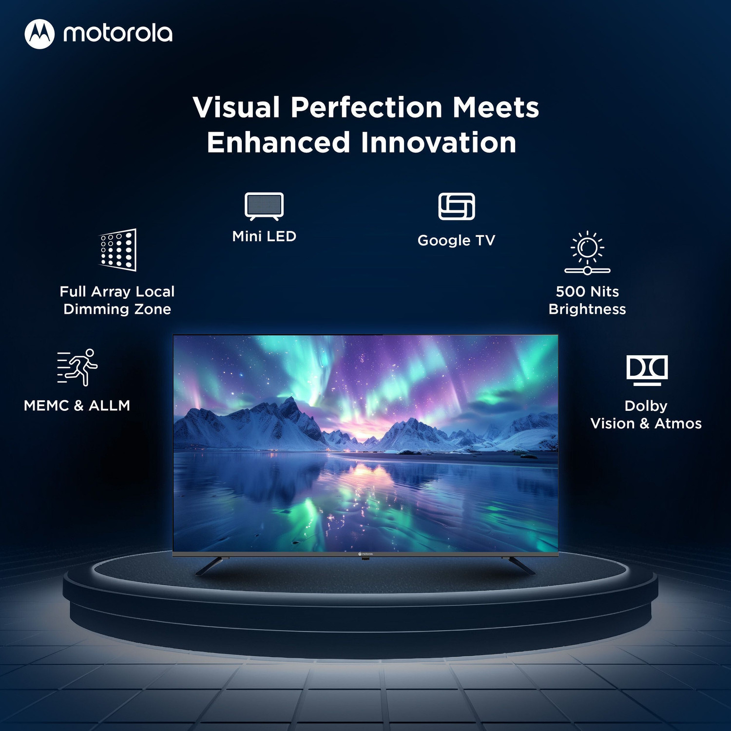 Image of MOTOROLA 127 cm (50 inch) Ultra HD (4K) Mini LED Smart Google TV with Edition with Dolby Vision & Dolby Atmos