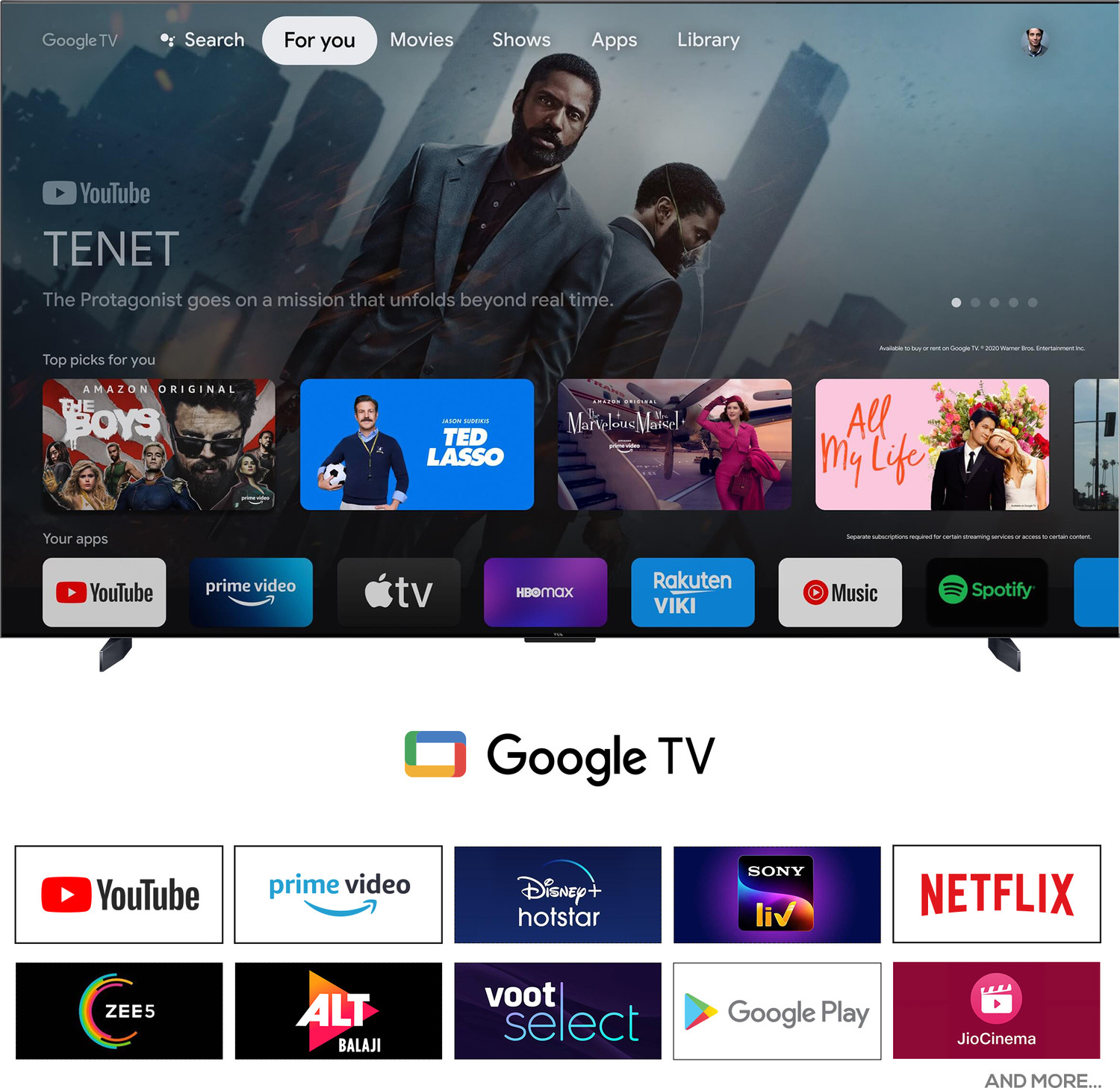 Image of TCL C755 248 cm (98 inch) Ultra HD (4K) Mini LED Smart Google TV with 144Hz VRR and IMAX Enhanced