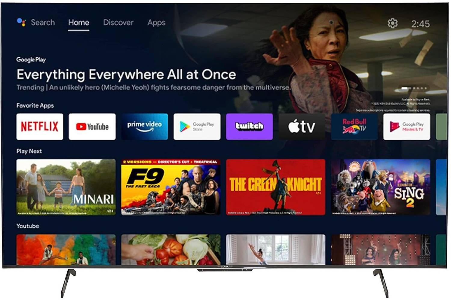 Lloyd 189 cm (75 inch) QLED Ultra HD (4K) Smart Google TV with Go