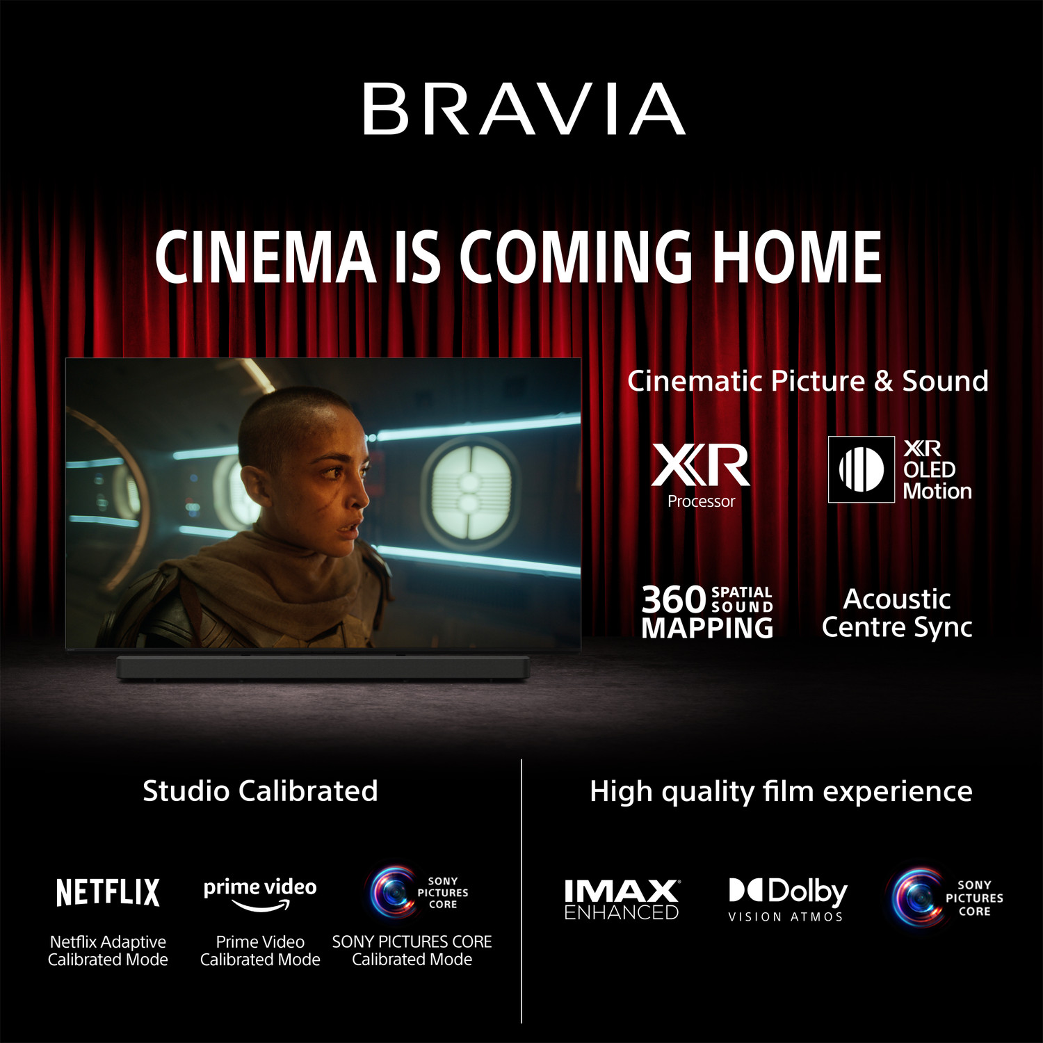 Image of SONY BRAVIA 8 138.8 cm (55 inch) OLED Ultra HD (4K) Smart Google TV with Advanced AI Processor XR, Studio Calibrated, Dolby Vision Atmos