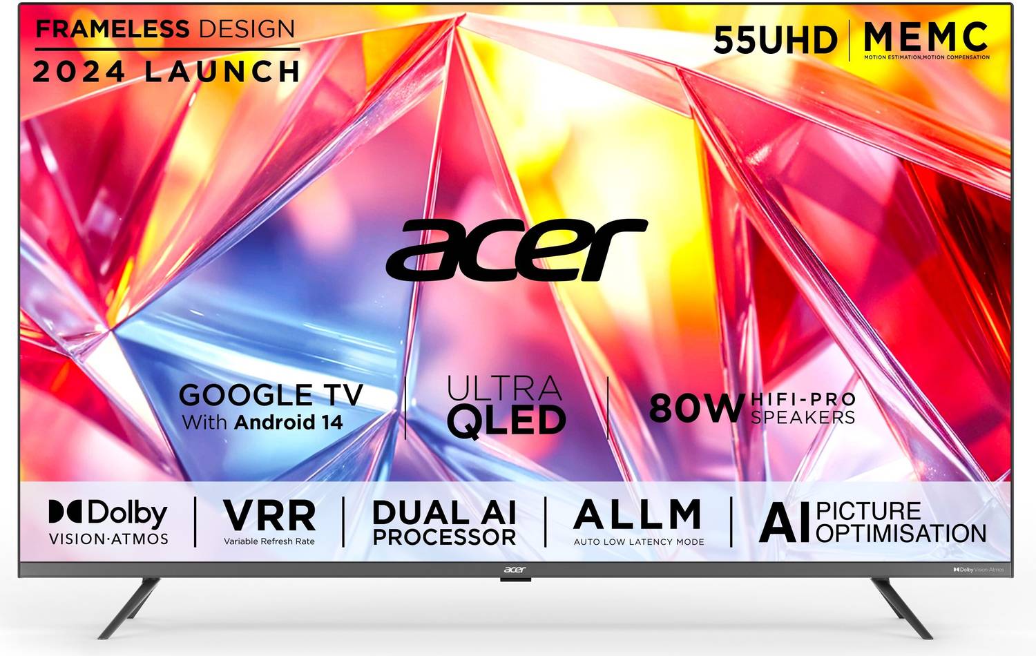 acer Super Series 138.7 cm (55 inch) QLED Ultra HD (4K) Smart Goo