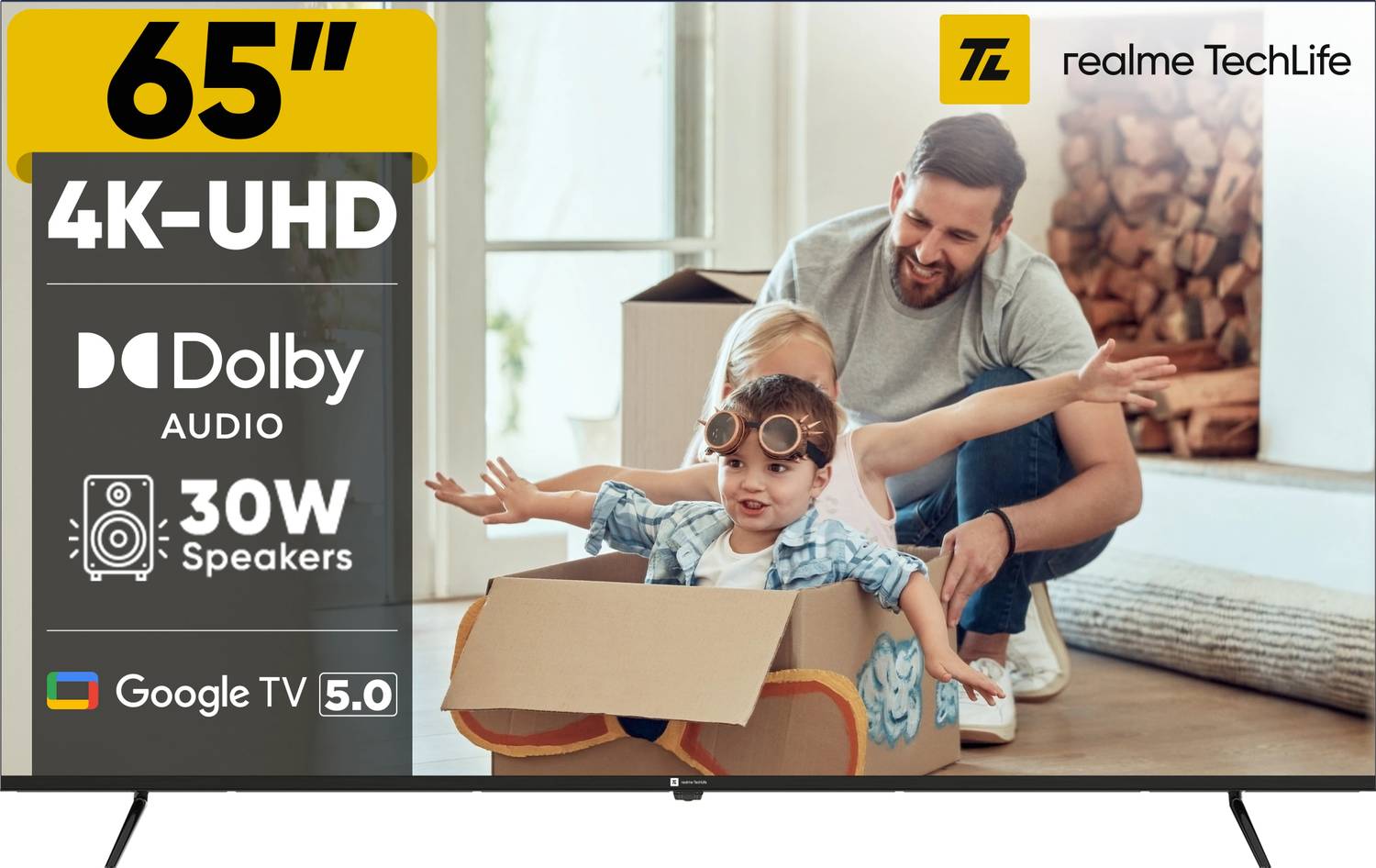 realme TechLife 164 cm (65 inch) Ultra HD (4K) LED Smart Google T