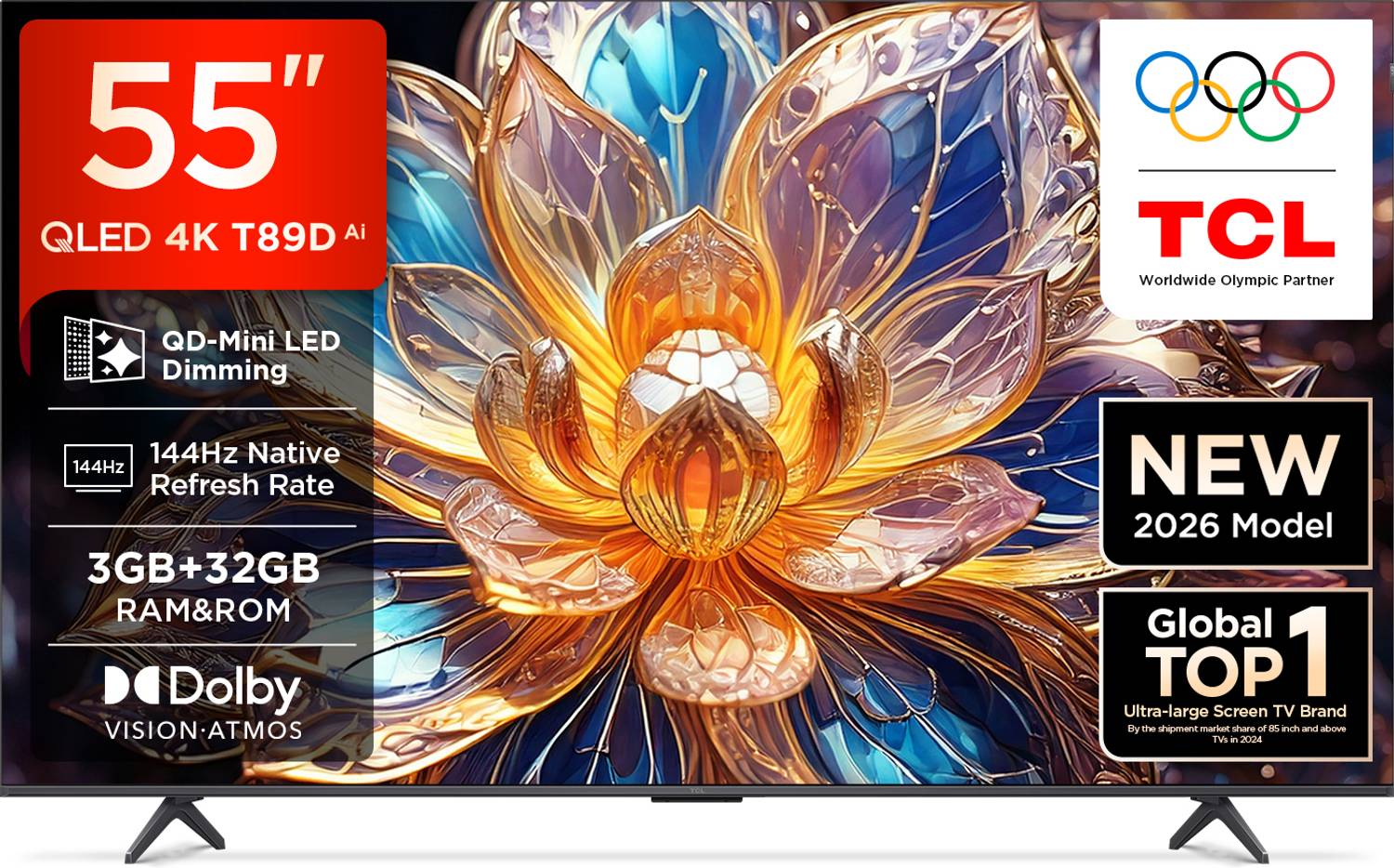 TCL T89D 55 inch QD-Mini LED QLED 4K Smart TV