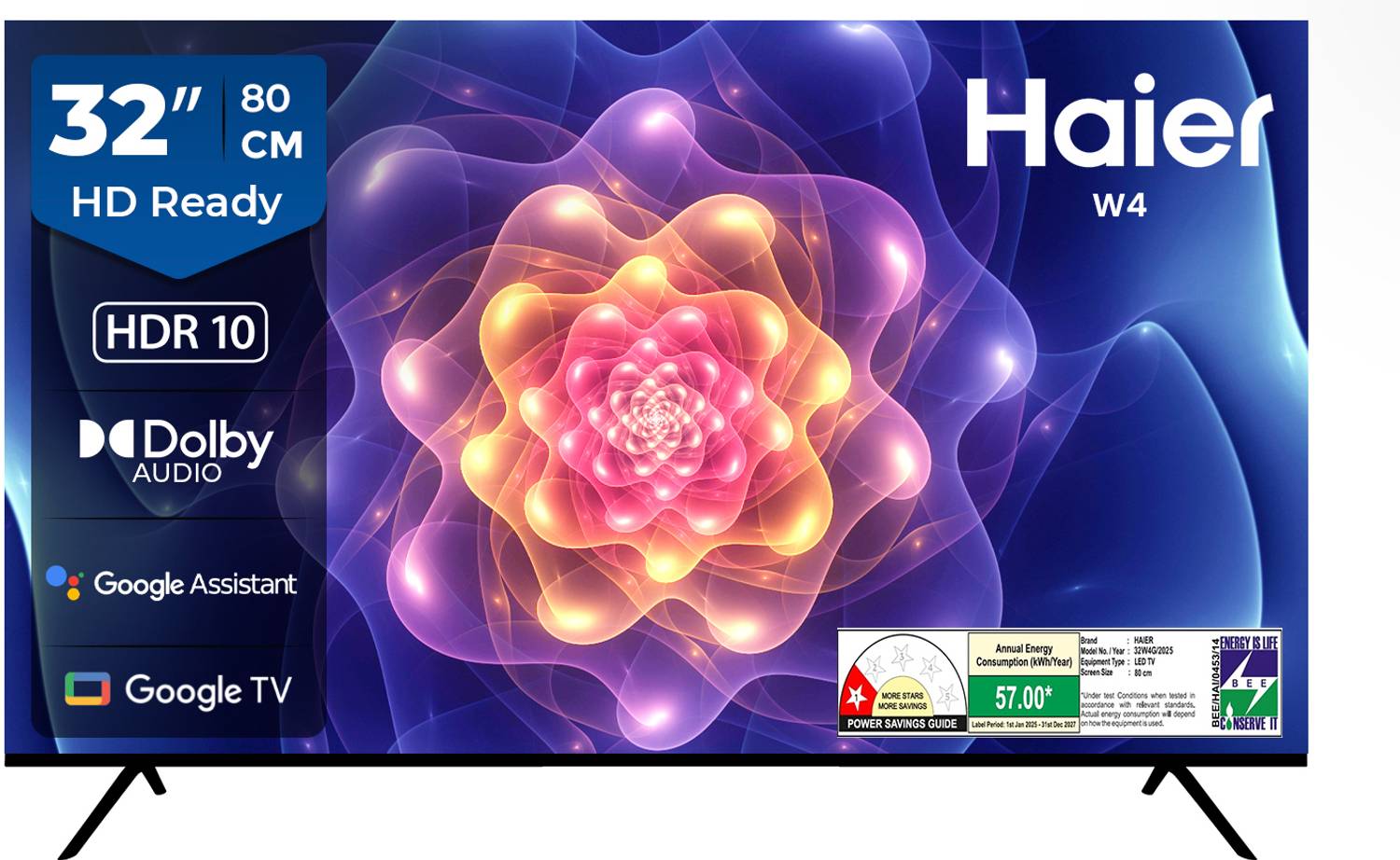 Haier W4G 80 cm (32 inch) HD Ready LED Smart Google TV 2025 Editi