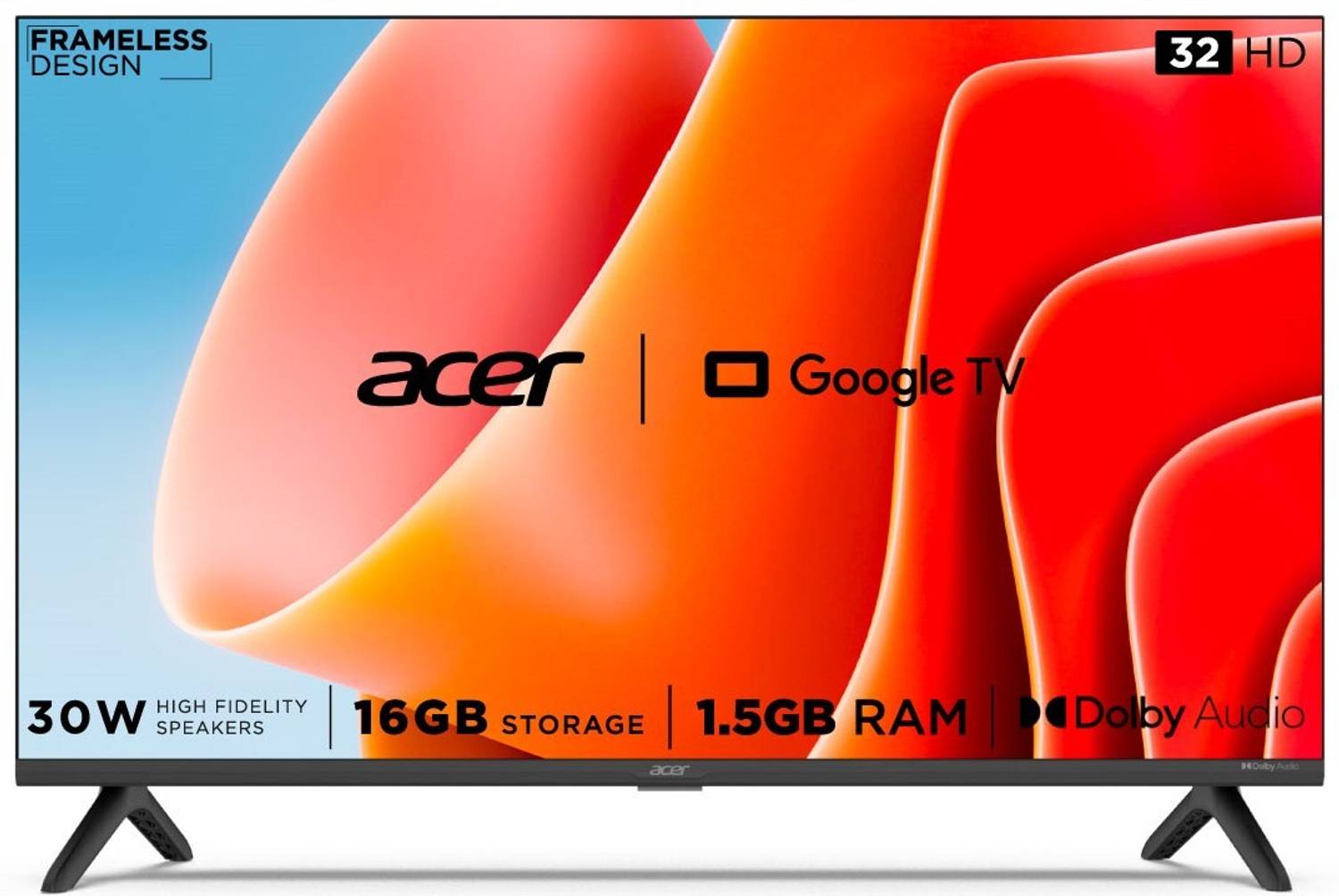 Acer Advanced I Series 80.01 cm (32 inch) HD Ready LED Smart Google TV with 1.5GB RAM, 16GB Storage, 30W Dolby Audio Online at best Prices In India