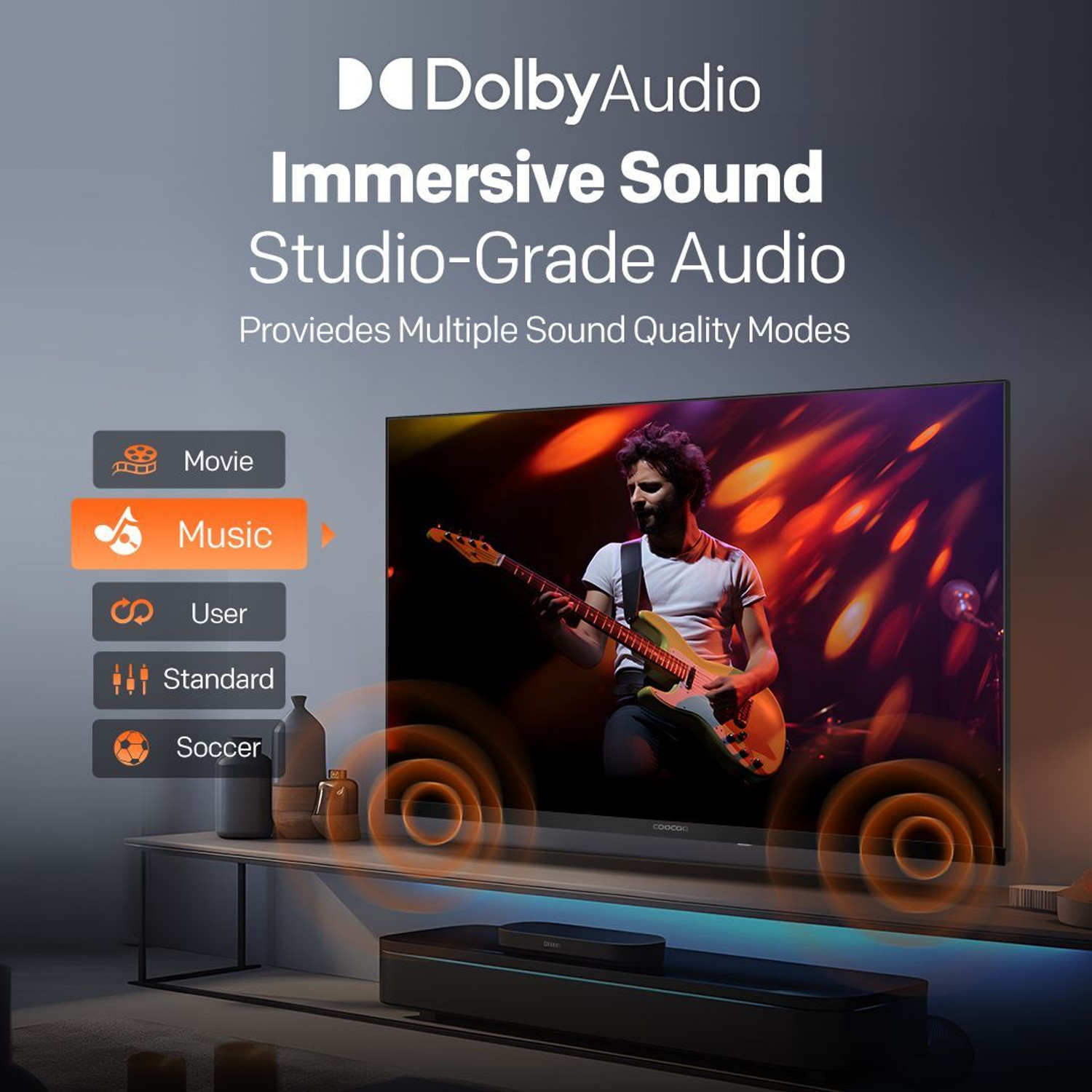 Image of Coocaa S4U Plus 108 cm (43 inch) Full HD LED Smart Coolita TV with Dolby Audio| Narrow Frame Design| Eye Care Technology| 300+ Live Channels| Voice Control by Coolink App