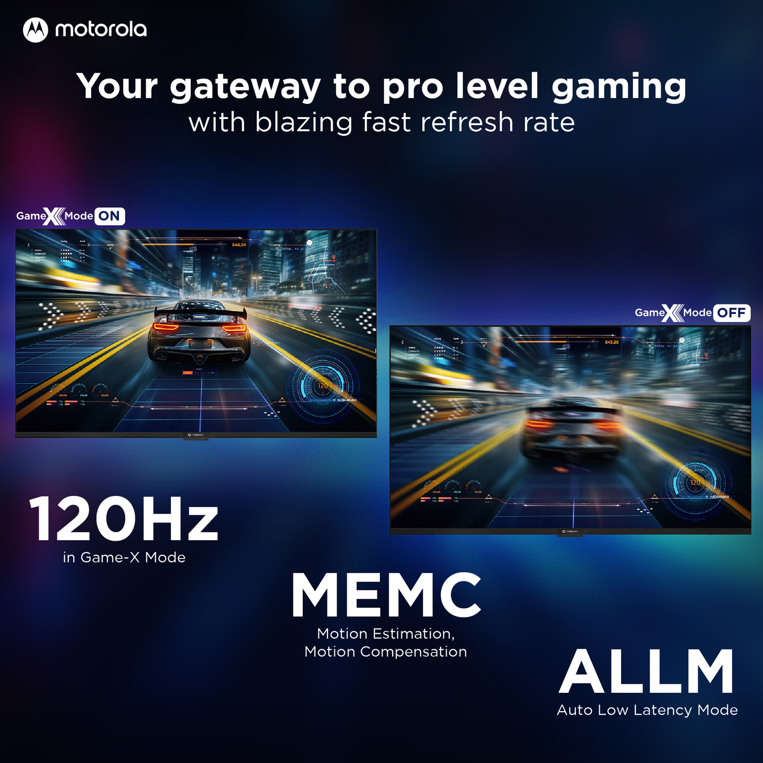 Image of MOTOROLA 140 cm (55 inch) QLED Ultra HD (4K) Smart Google TV 2026 Edition