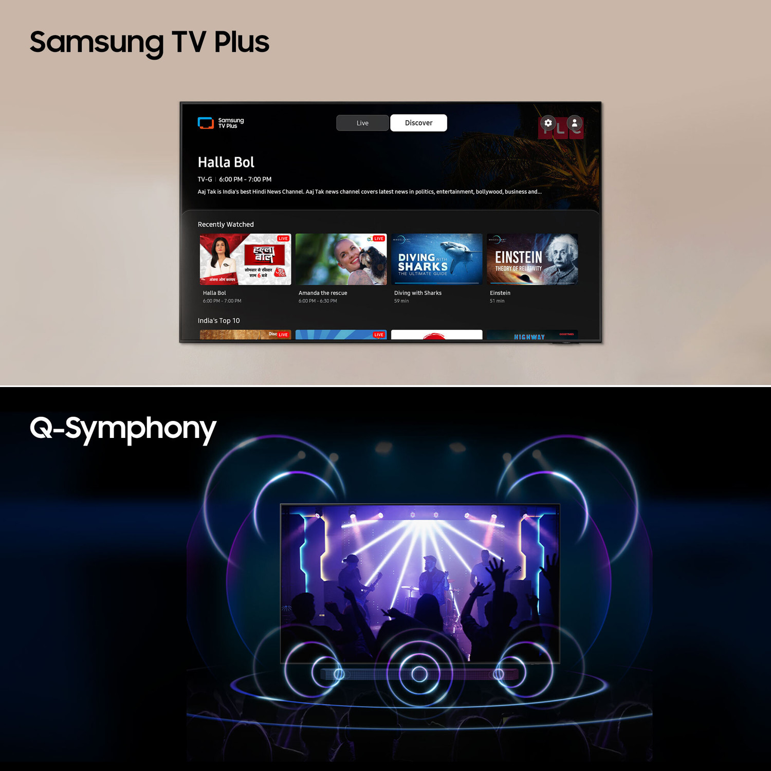 Image of Samsung Crystal 4K iSmart Series 108 cm (43 inch) Ultra HD (4K) LED Smart Tizen TV with Crystal Processor 4K | PurColor | One Billion Color | HDR 10+ Support | TV Key | Triple Protection | ConnectShare | SmartThings App Support | Knox Security