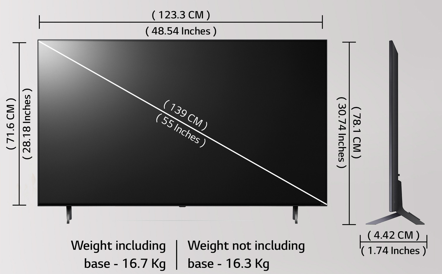 Image of LG QNED 75 139 cm (55 inch) Ultra HD (4K) QNED Smart WebOS TV with AI Processor 4K Gen6, AI Picture Pro, ThinQ AI, 60 Hz Refresh Rate, Game Optimizer, Magic Remote Control, 5-Year Guaranteed with New OS Experience