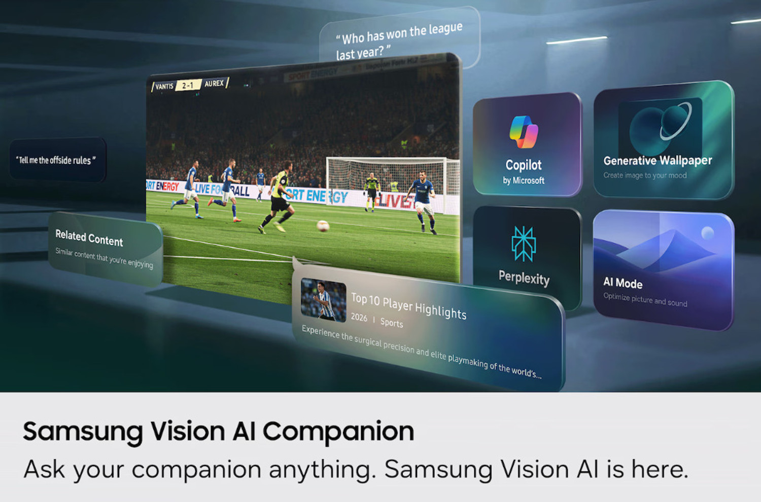 Image of Samsung QN80H 163 cm (65 inch) Ultra HD (4K) Neo QLED Smart Tizen TV 2026 Edition with Samsung Vision AI Smart TV (2026)