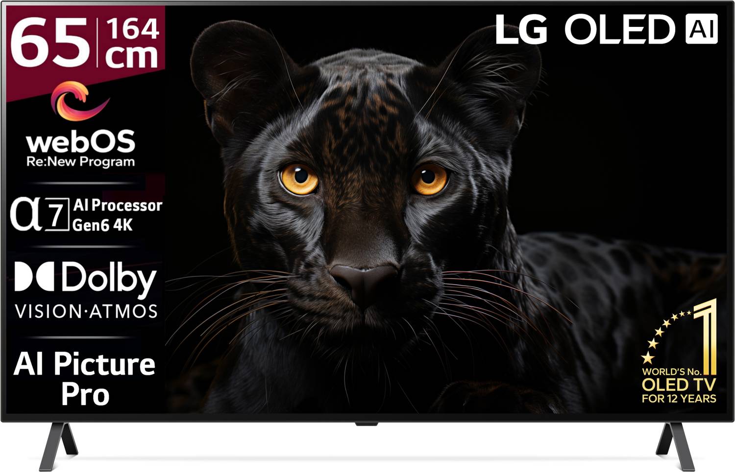 LG OLED A3 164 cm (65 inch) OLED Ultra HD (4K) Smart WebOS TV wit