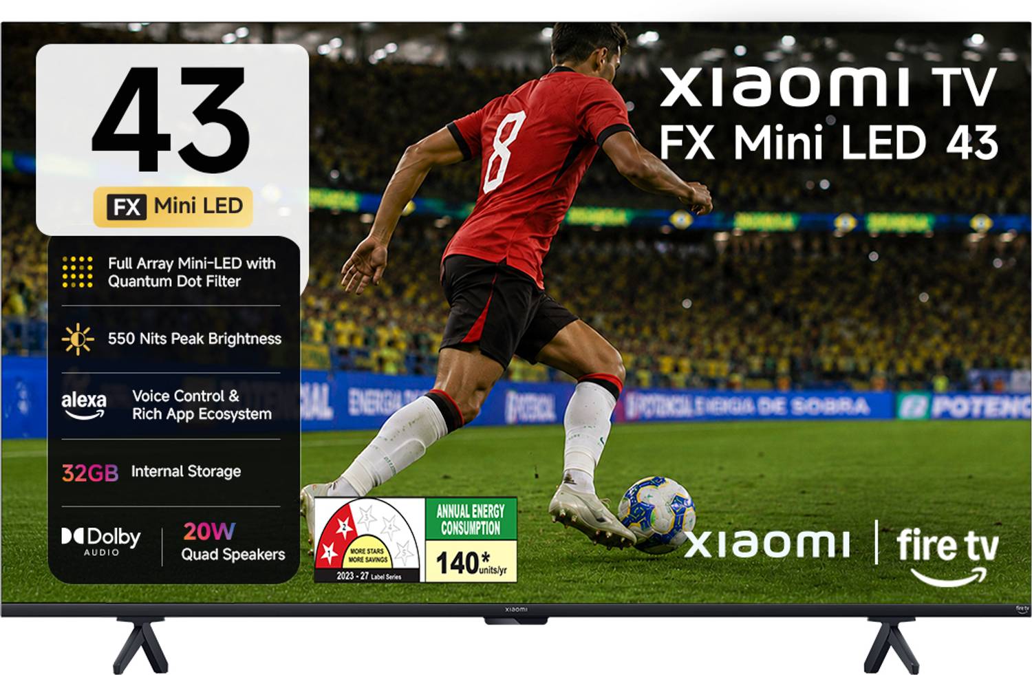 XIAOMI FX Series 43 inch 4K Mini LED Smart TV - Image 1