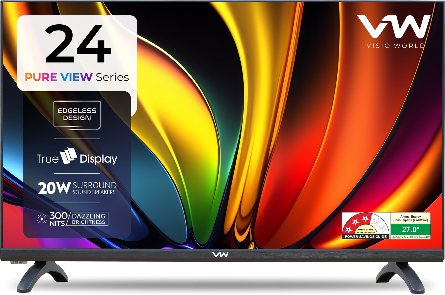 Image of VW 60 cm (24 inch) HD Ready LED TV 2025 Edition