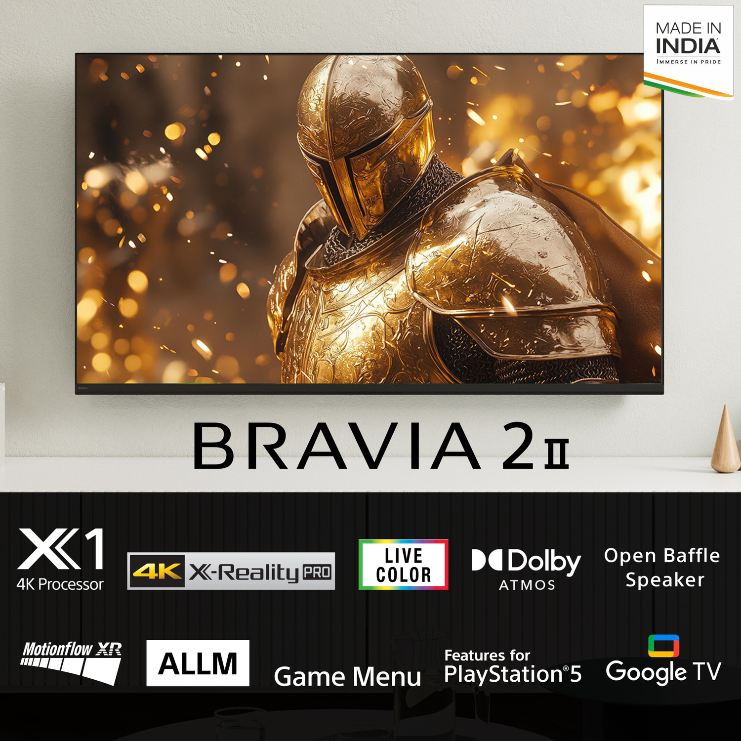 Image of SONY BRAVIA 2 II 163.9 cm (65 inch) Ultra HD (4K) LED Smart Google TV