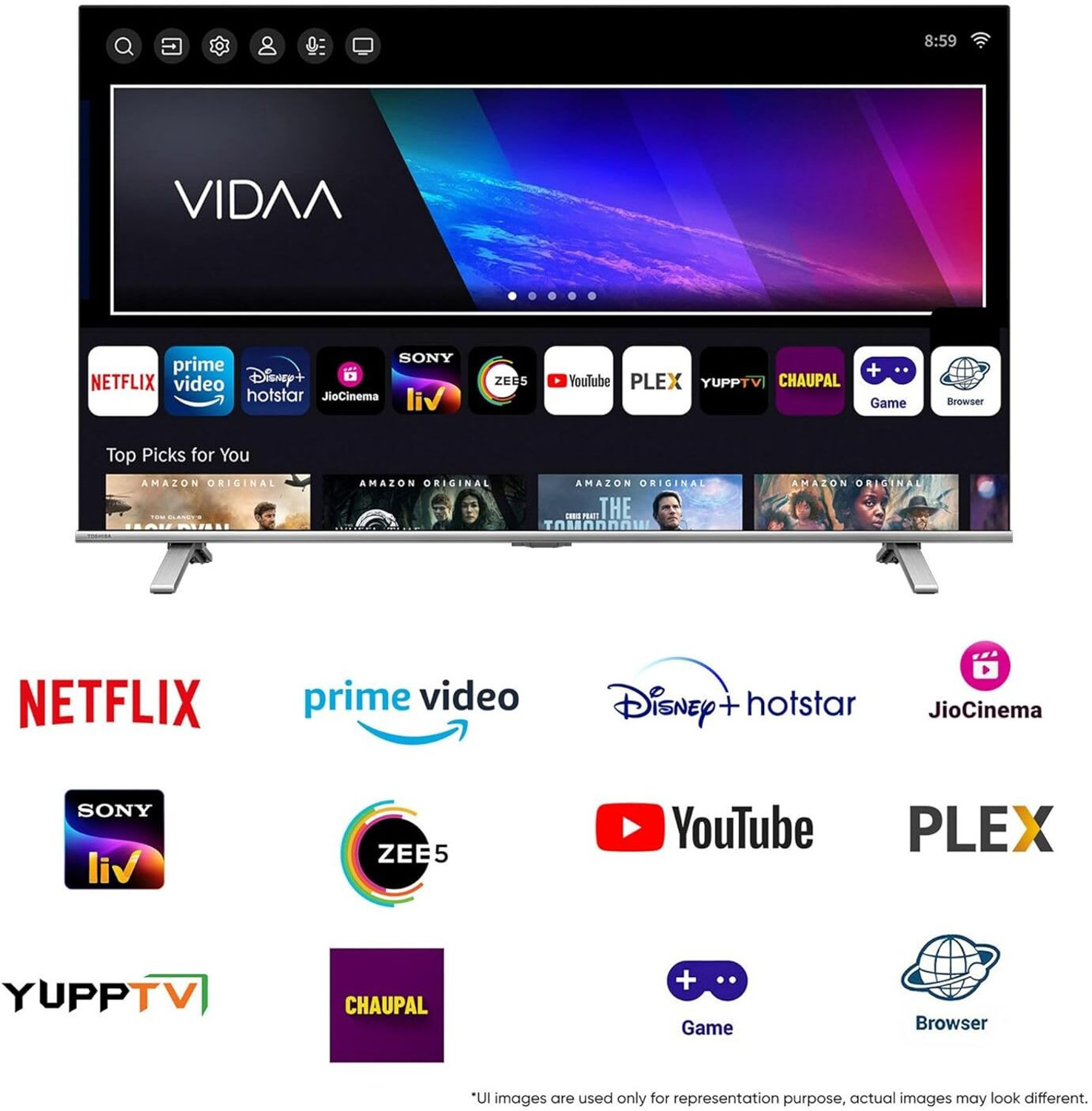 Image of TOSHIBA Z570RP 247.5 cm (98 inch) QLED Ultra HD (4K) Smart VIDAA TV