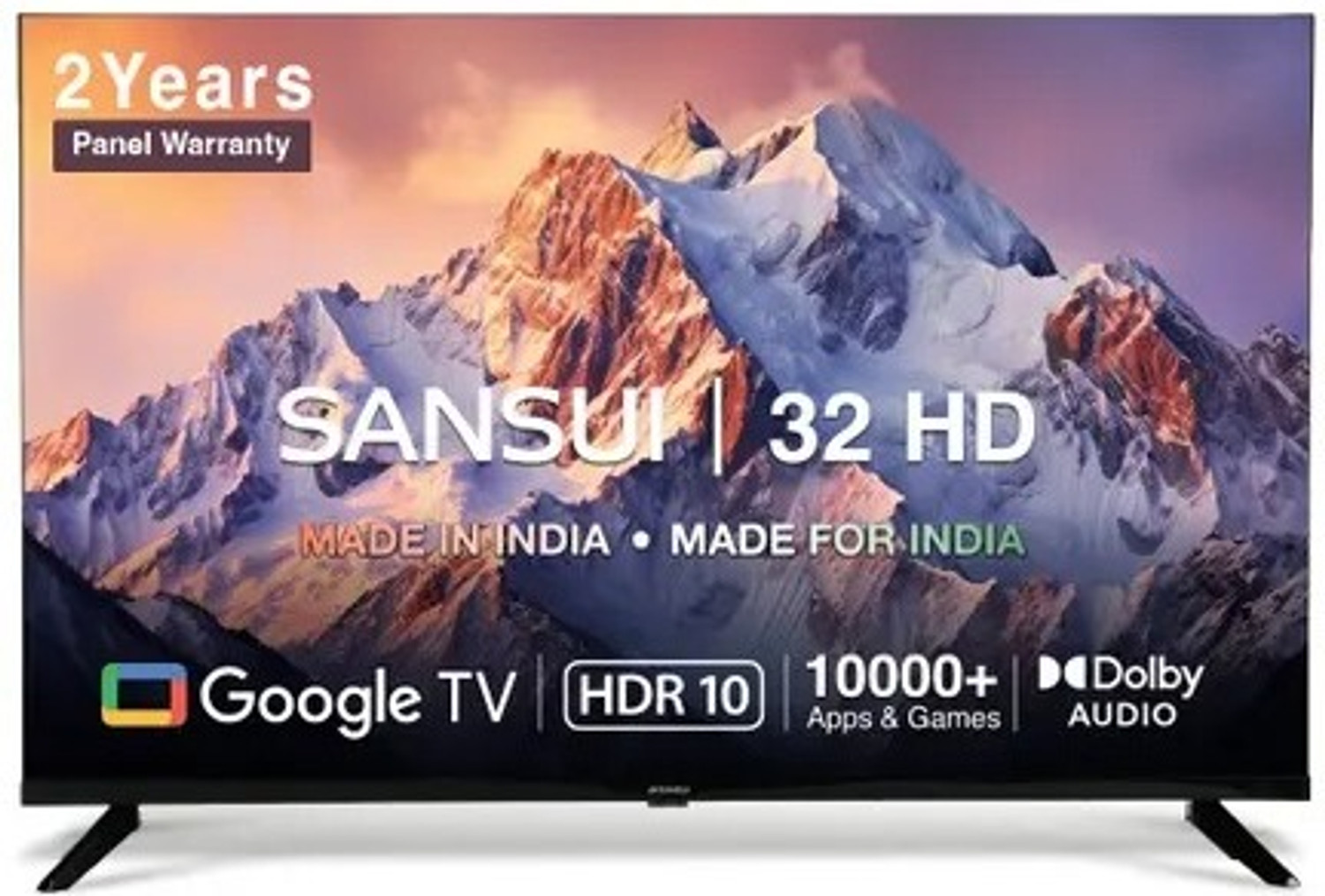 Image of Sansui 80 cm (32 inch) HD Ready LED Smart Google TV with HDR10 /HLG, Noise Reduction, Dolby Audio, Google 5.0