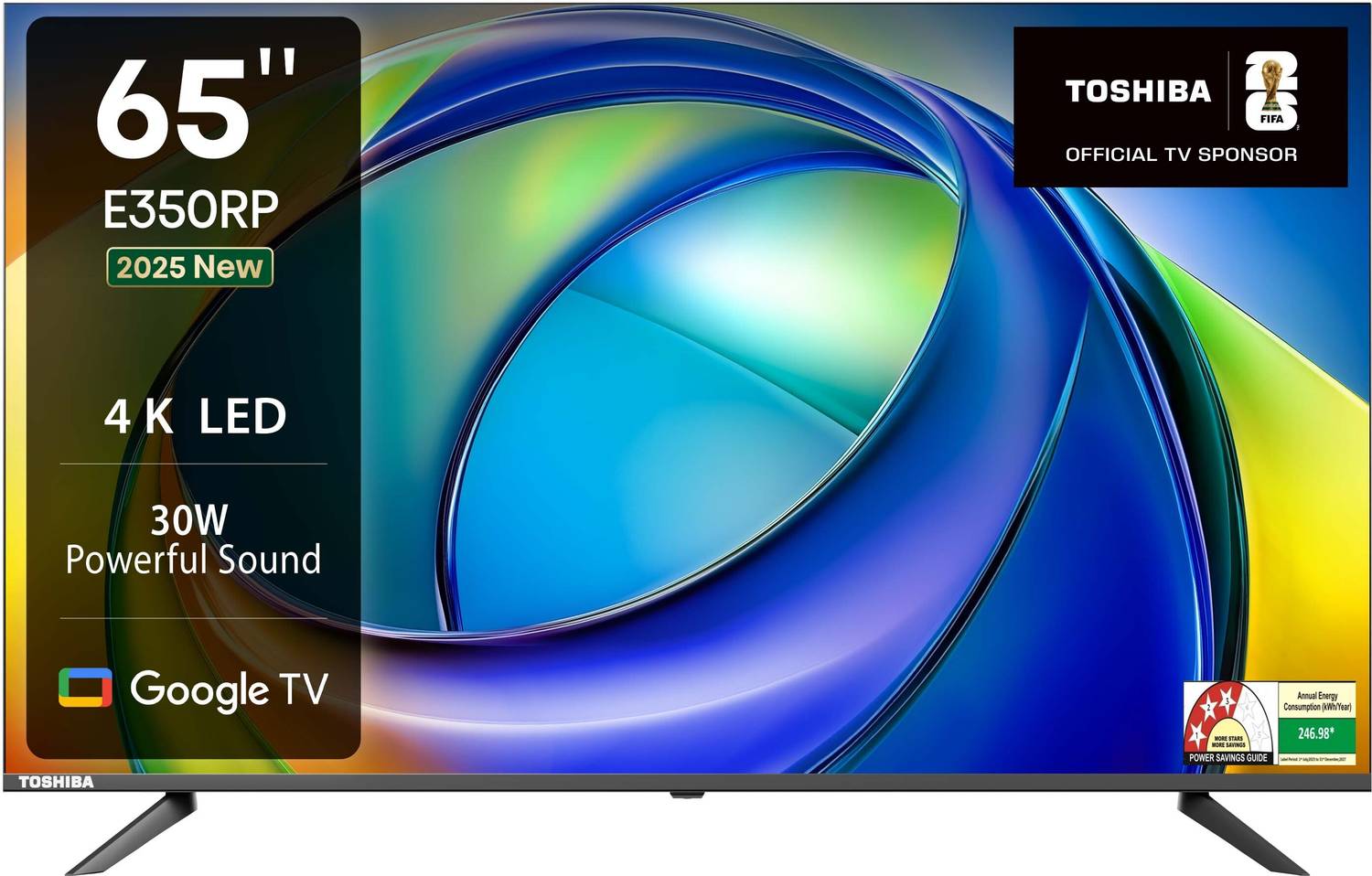 TOSHIBA 164 cm (65 inch) Ultra HD (4K) LED Smart Google TV 2025 E