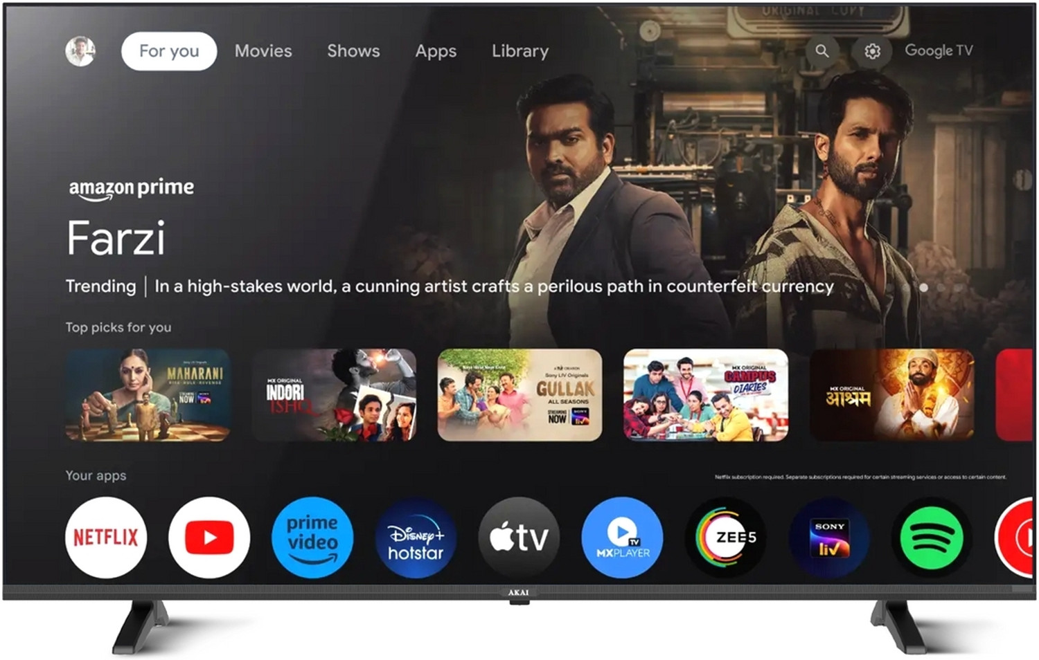 Image of Akai AKAI 80 cm (32 inch) HD Ready LED Smart Google TV with (Android 14)| A+ Grade Panel | Dynamic Color Enhancer| Dolby Audio| Filmmaker Mode | HDR10| 60Hz Refresh Rate LED TV