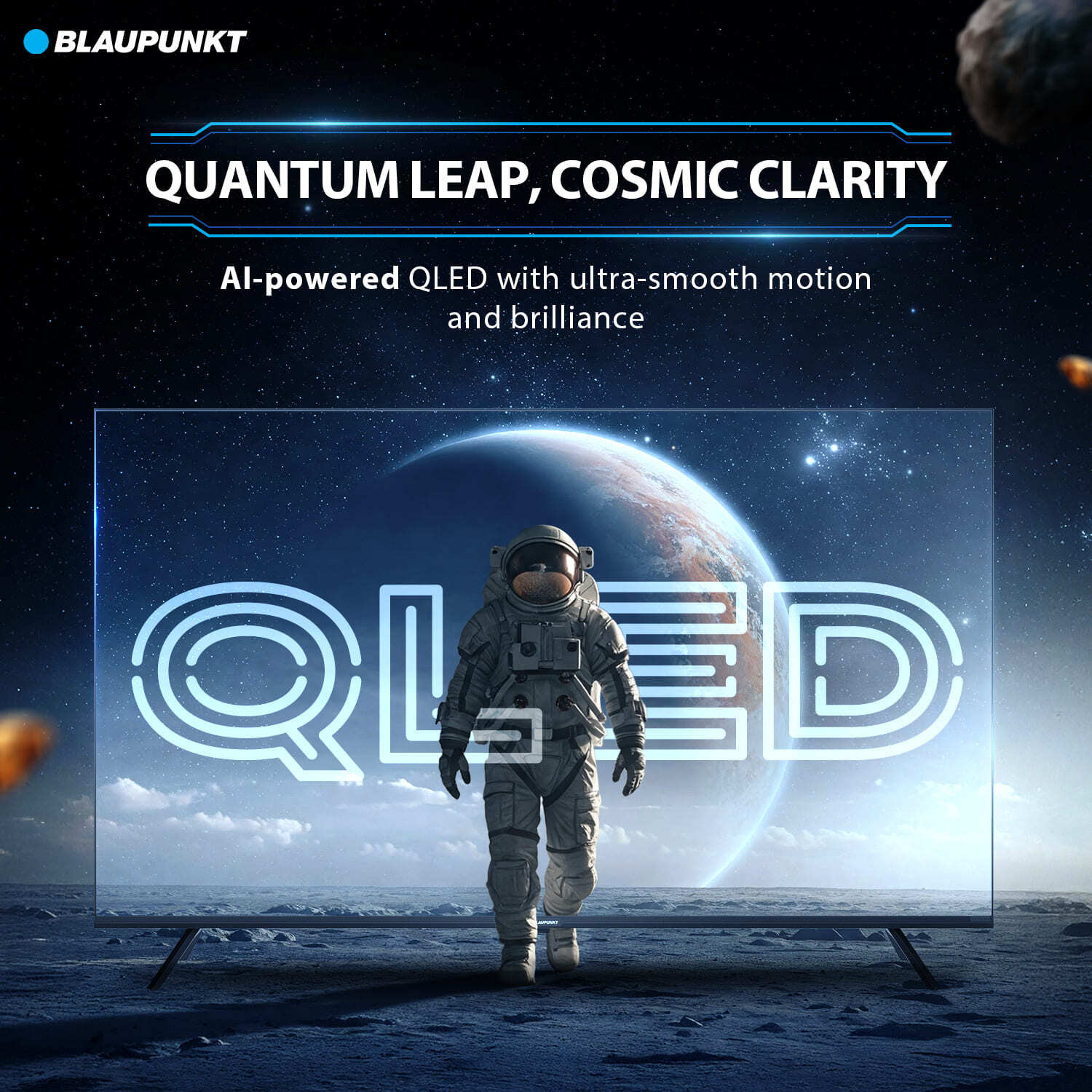 Image of Blaupunkt Quantum Dot 126 cm (50 inch) QLED Ultra HD (4K) Smart Google TV with Dolby Atmos 50 Watts Sound Output AI Smooth Motion Rate HDR 10 with WCG Google Assistant