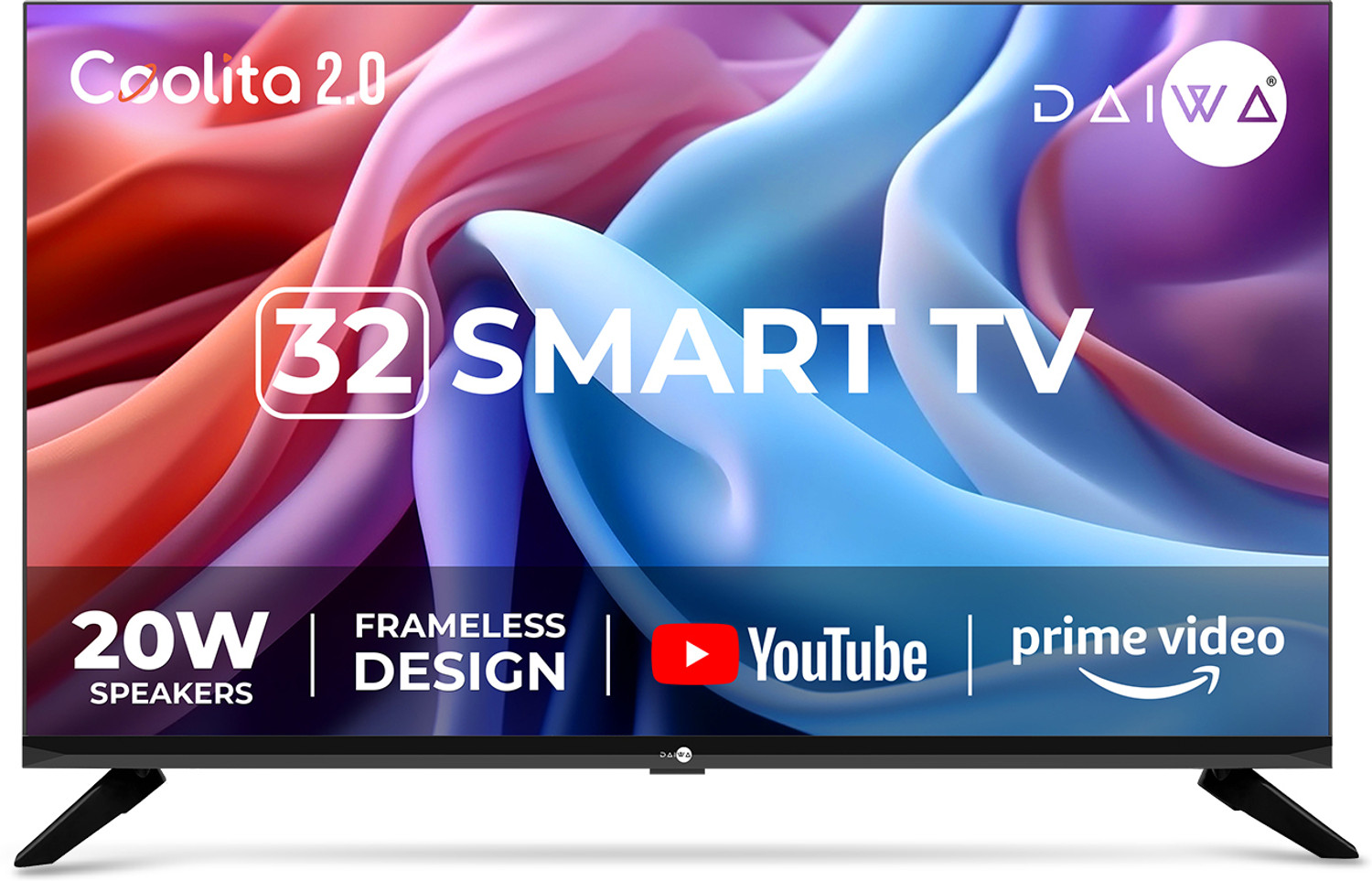 Image of Daiwa 80 cm (32 inch) HD Ready LED Smart Linux TV with YouTube, Prime Video and Eyecare Mode