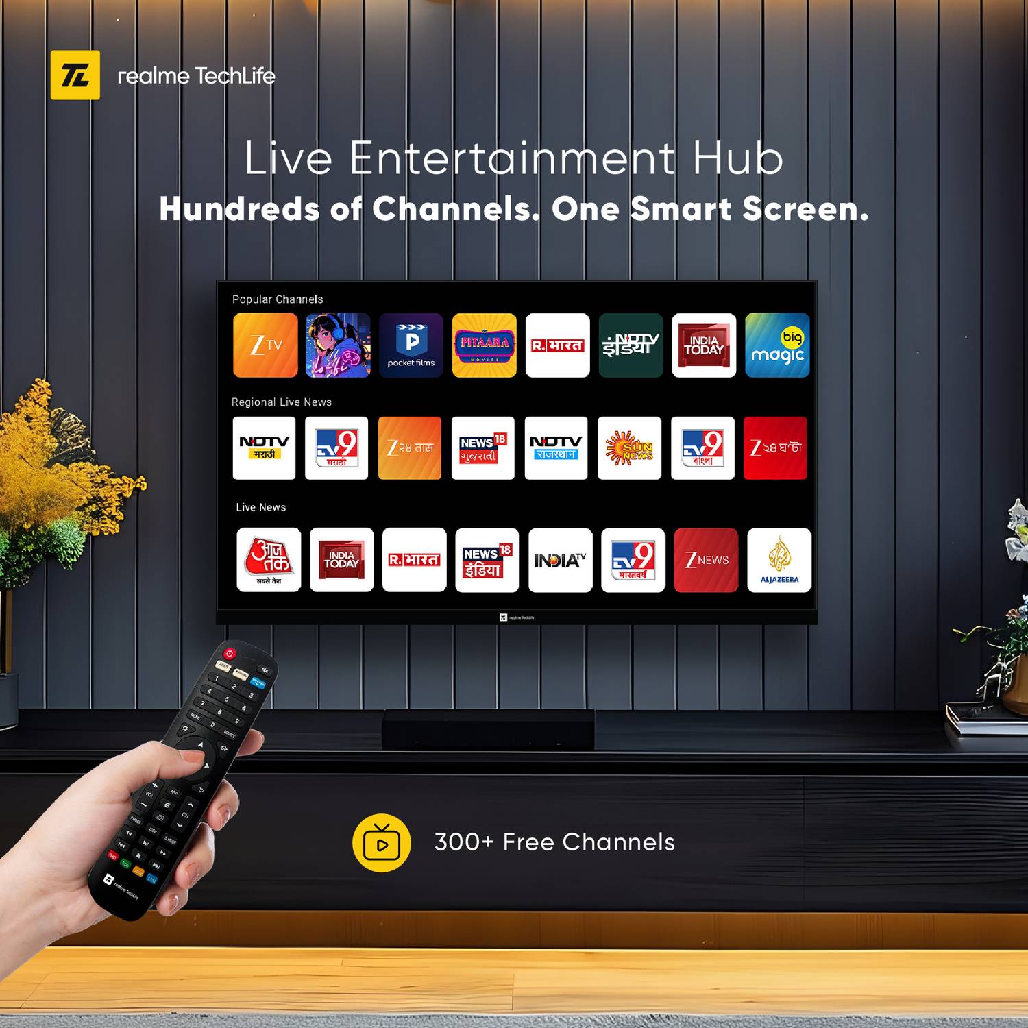 realme TechLife 80 cm (32 inch) QLED HD Ready Smart TV - Image 2
