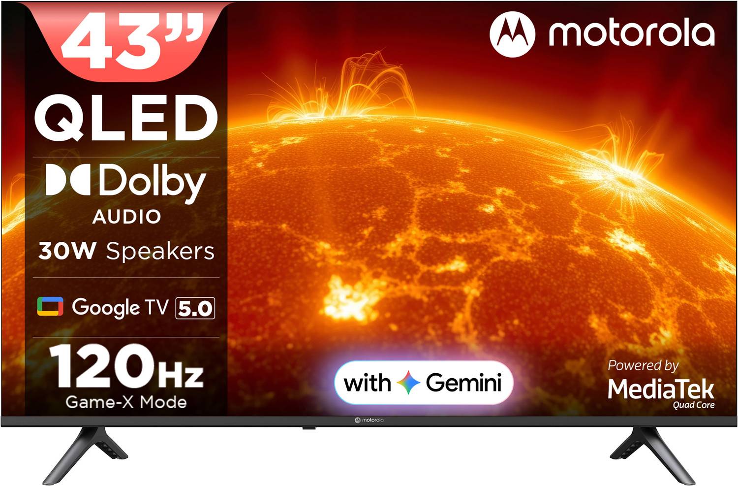 Motorola 43 inch QLED 4K Smart TV 2025