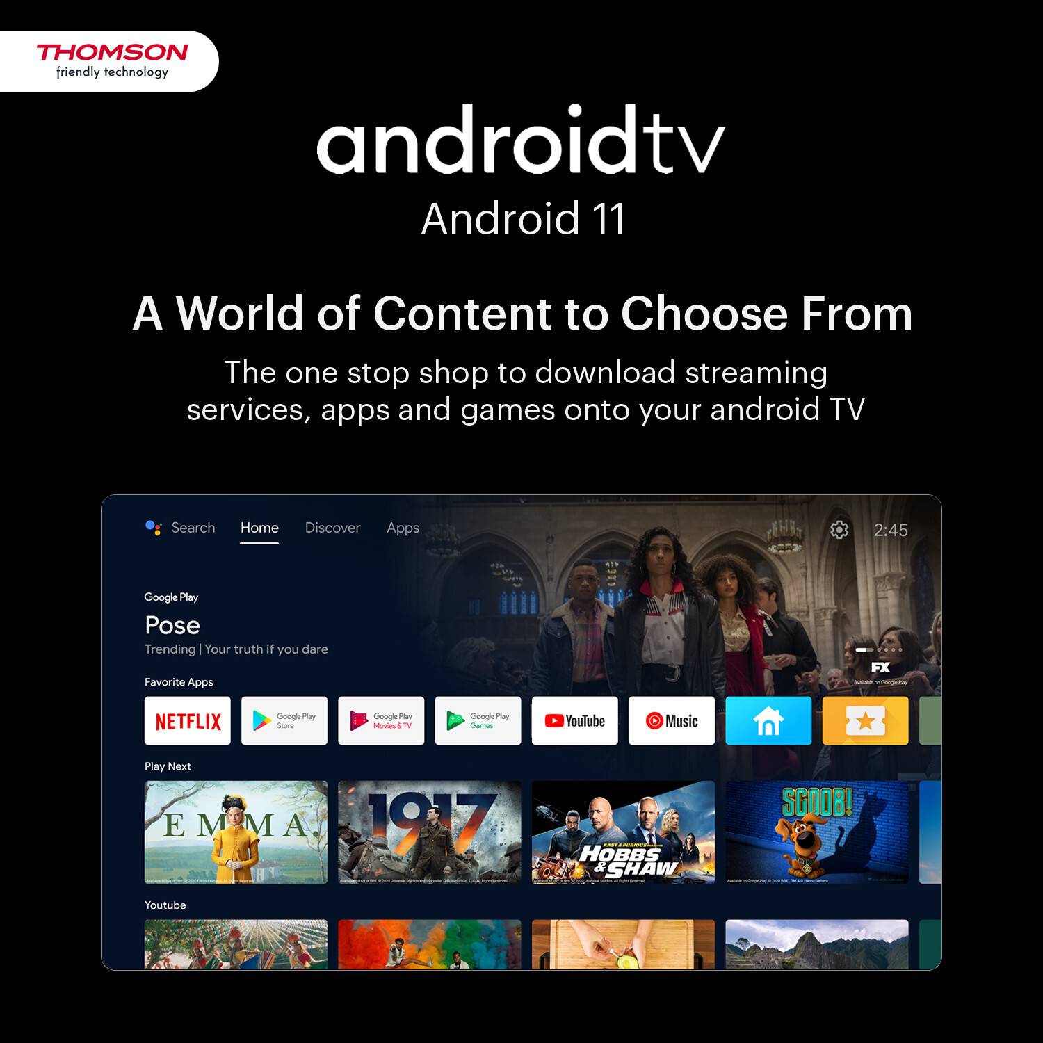 Thomson FA Series 42 inch Full HD Smart Android TV - Image 4