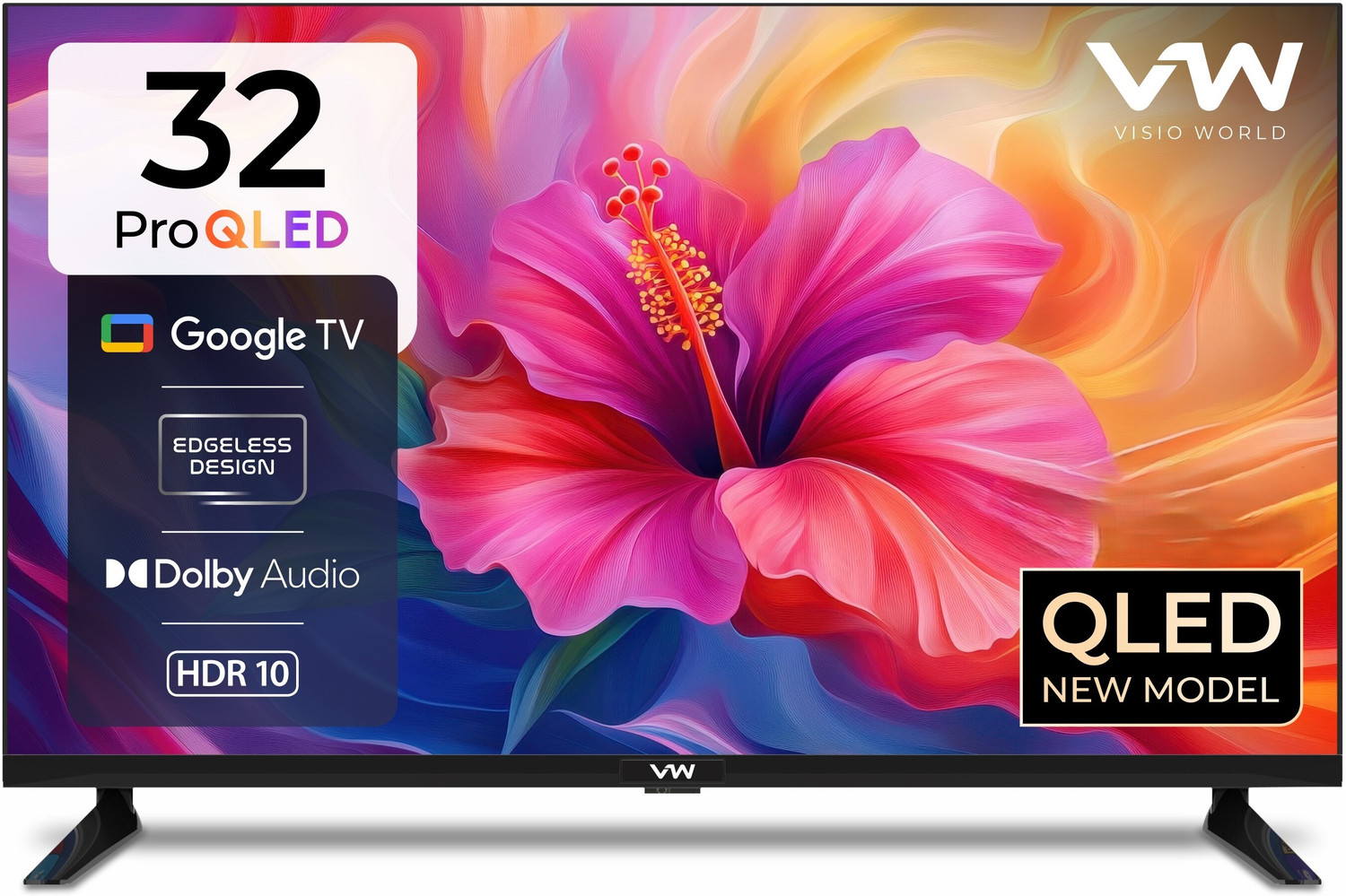 Image of VW 80 cm (32 inch) QLED HD Ready Smart Google TV
